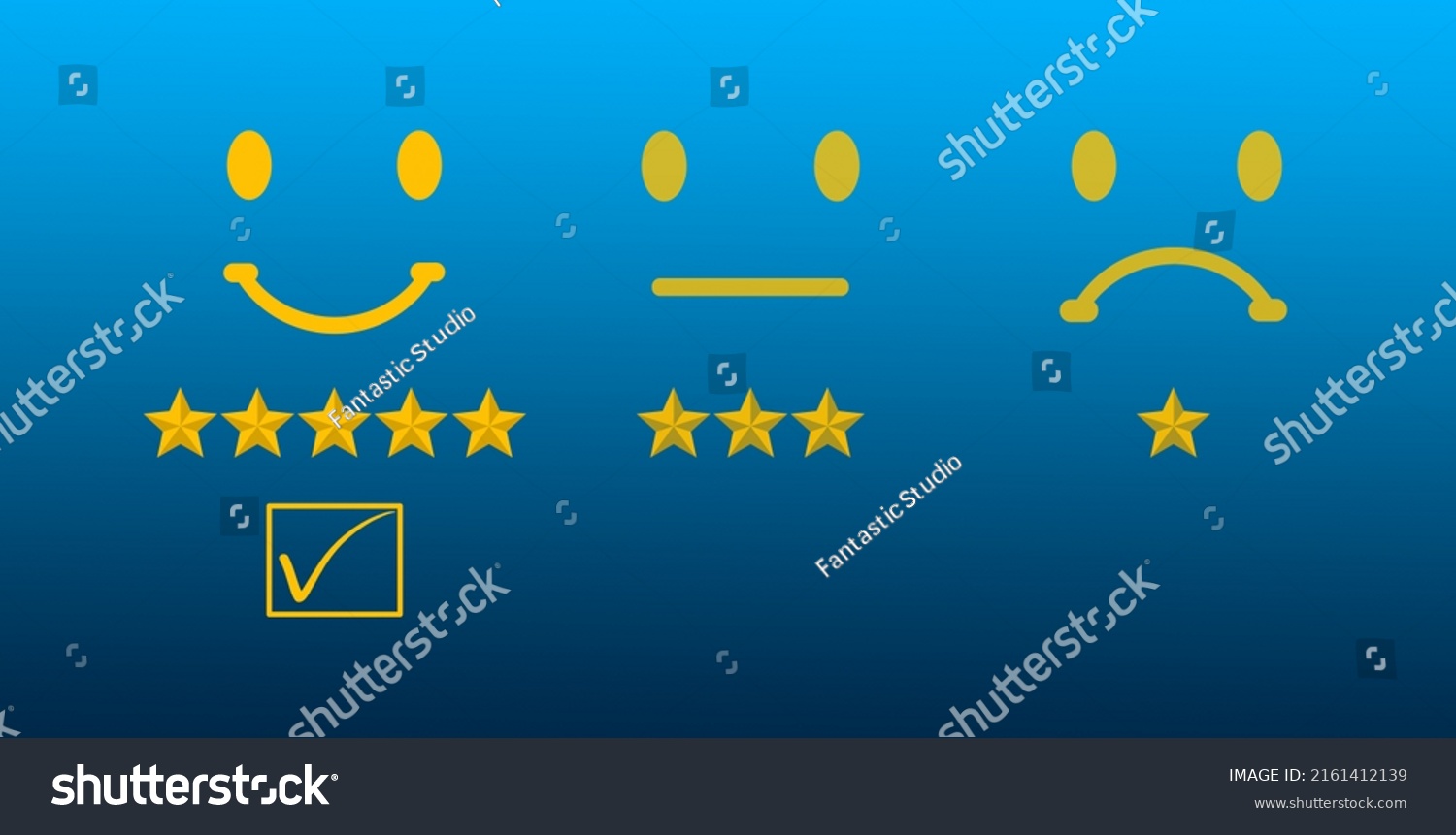 Emoticon Quality Star Check Mark Stock Illustration 2161412139