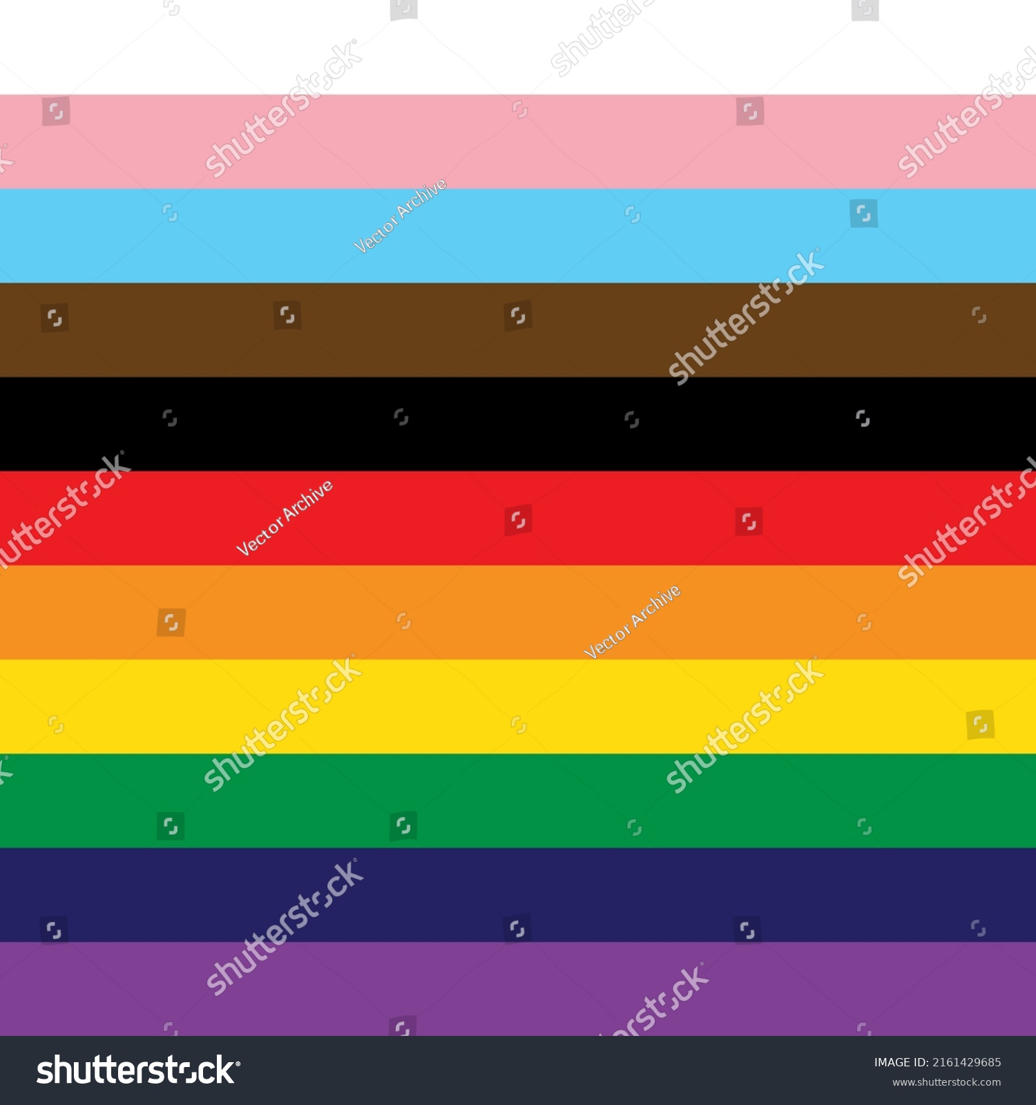 Vektor Stok Lgbt Pride Flag Background Trans Inclusive Tanpa Royalti 2161429685 Shutterstock 