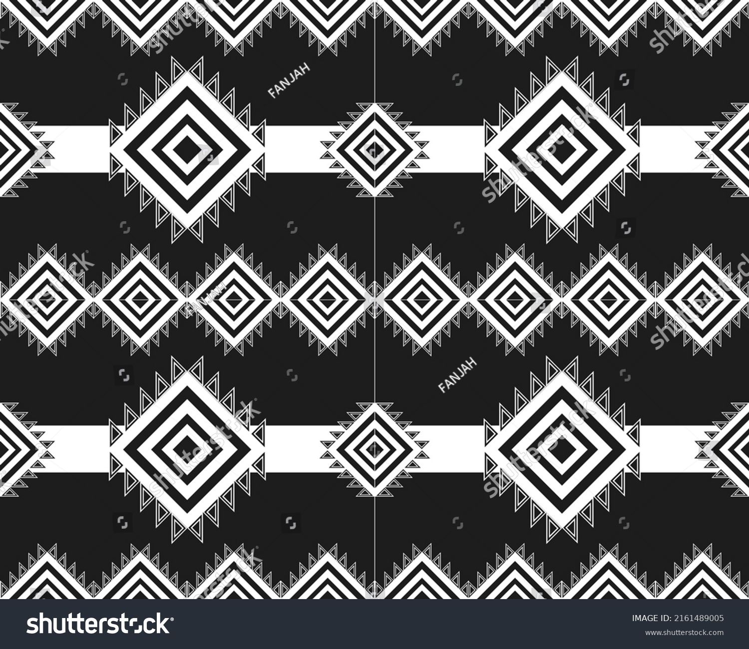 Geometric Ethnic Textie Texture Native American Stock Vector (Royalty ...