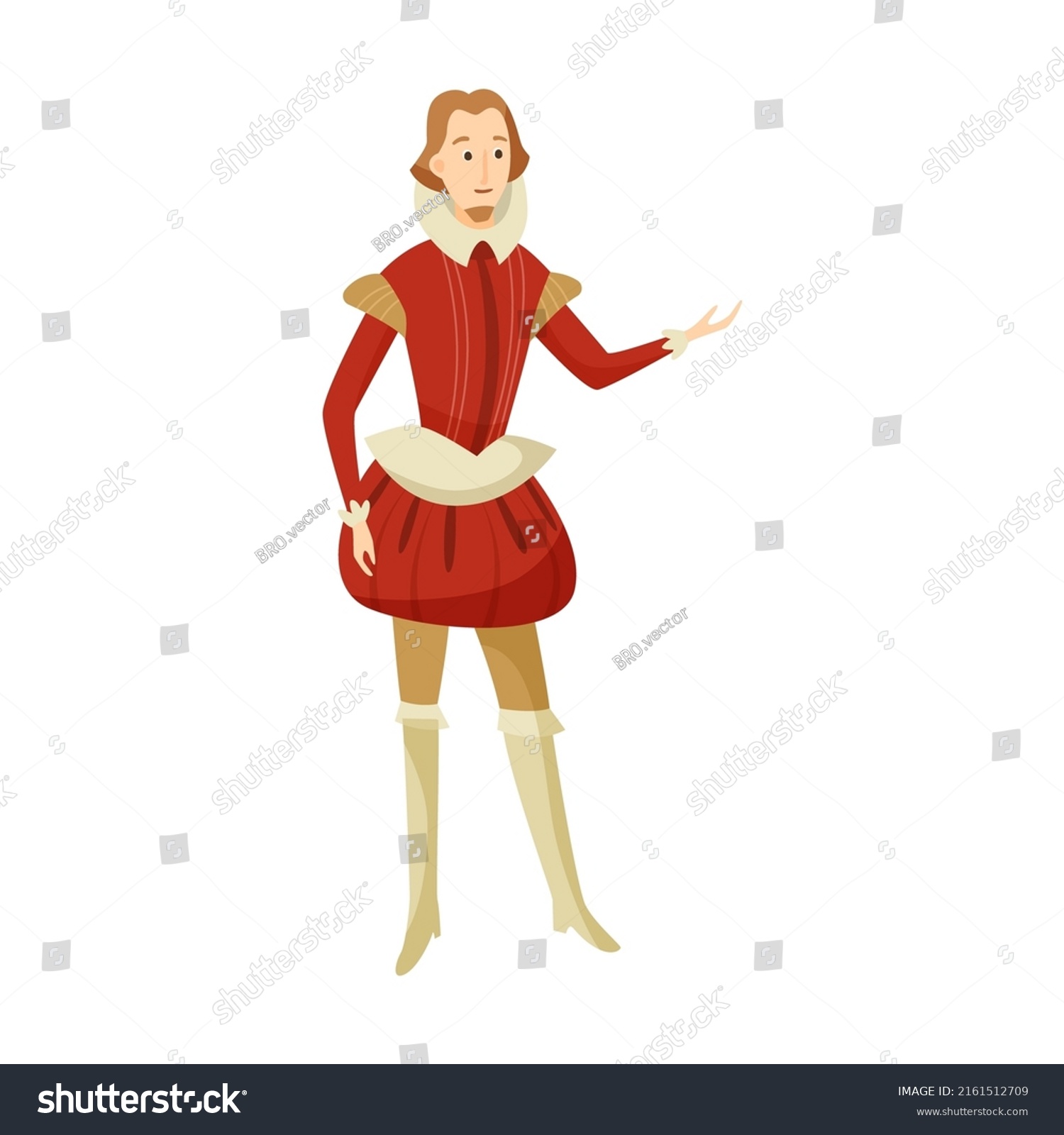 Men Aristocrat Cartoon Illustration Queen Princess Stock Vector ...