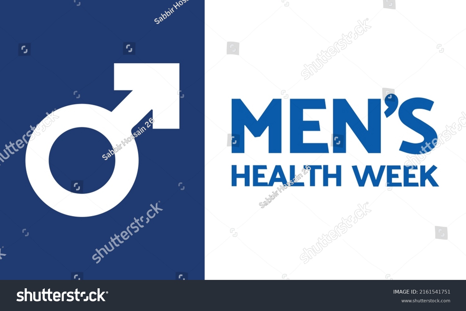 Mens Health Awareness Month Health Awareness Stock Vector (Royalty Free ...