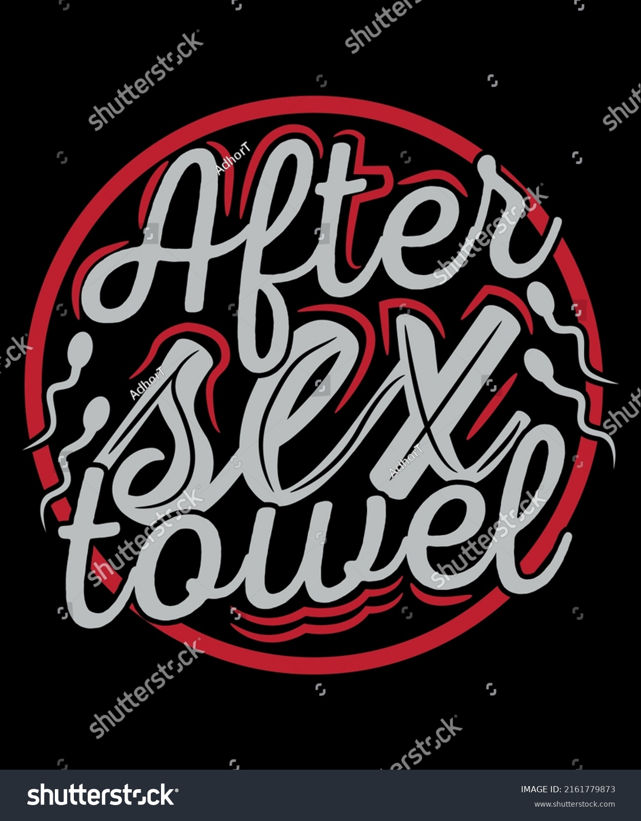 Sarcastic Shirt After Sex Towel Tee Stock Vector Royalty Free 2161779873 Shutterstock 