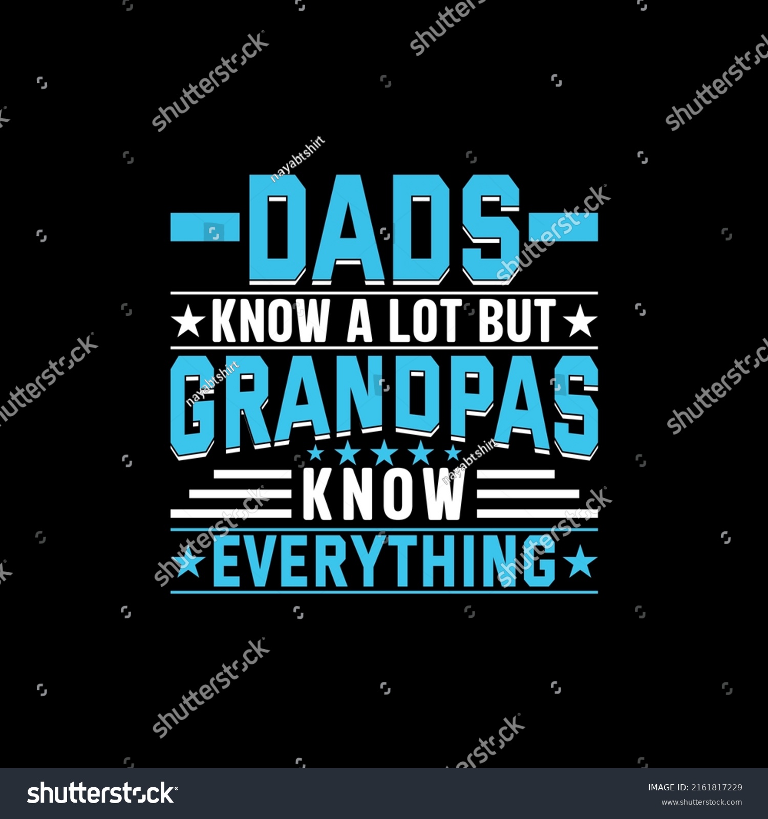 Dads Know Grandpas Know Everything Tshirt Stock Vector Royalty Free