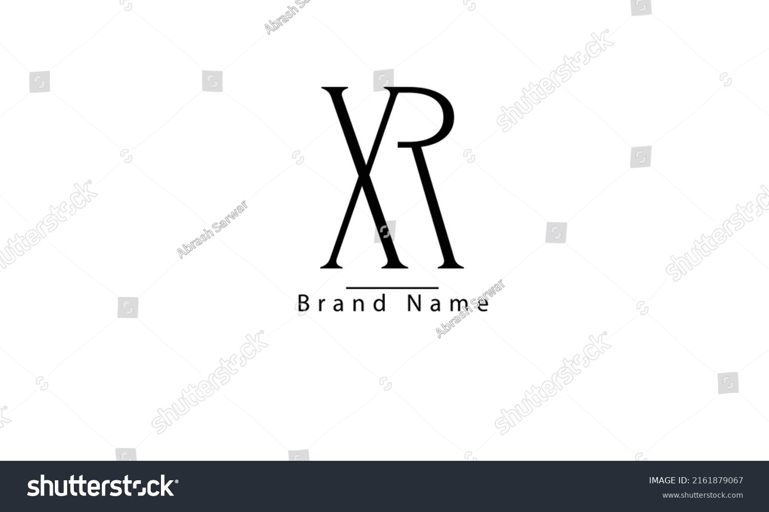 Xr Rx X R Abstract Vector Stock Vector (Royalty Free) 2161879067 ...