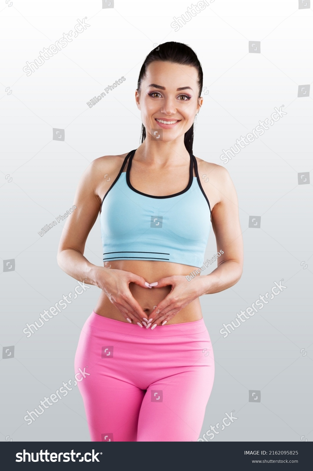 Стоковая фотография 2162095825 Sexy Fitness Woman Beautiful Athletic Girl Shutterstock