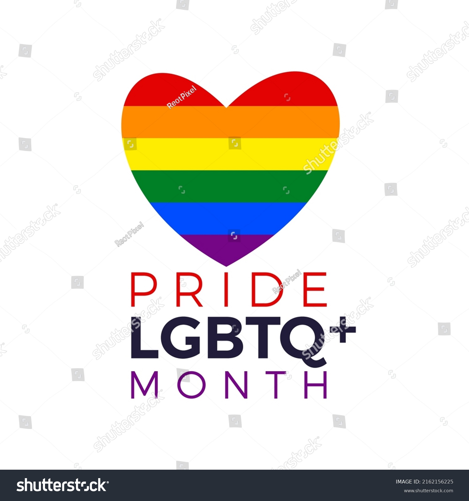 Lgbtq Pride Month June Every Year Stock Vector (Royalty Free ...