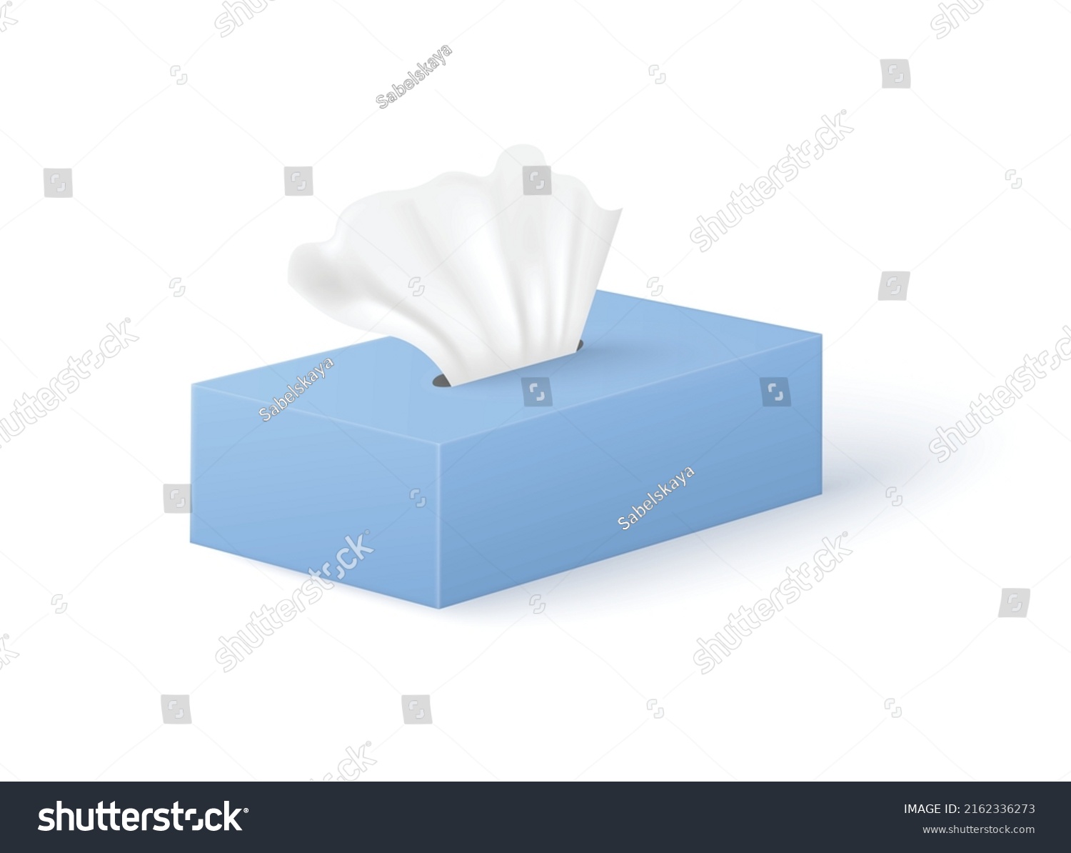 Realistic Tissue Box 3d Style Vector Stock Vector (Royalty Free ...