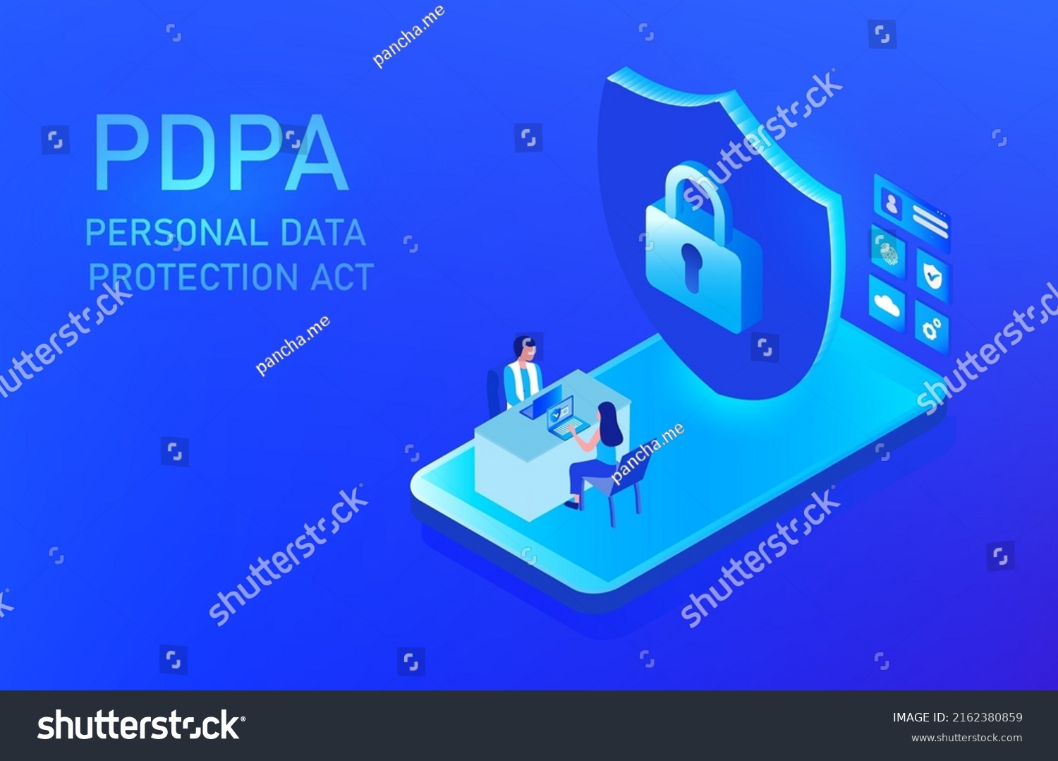 Personal Data Protection Act Pdpa Concept Stock Vector (Royalty Free ...