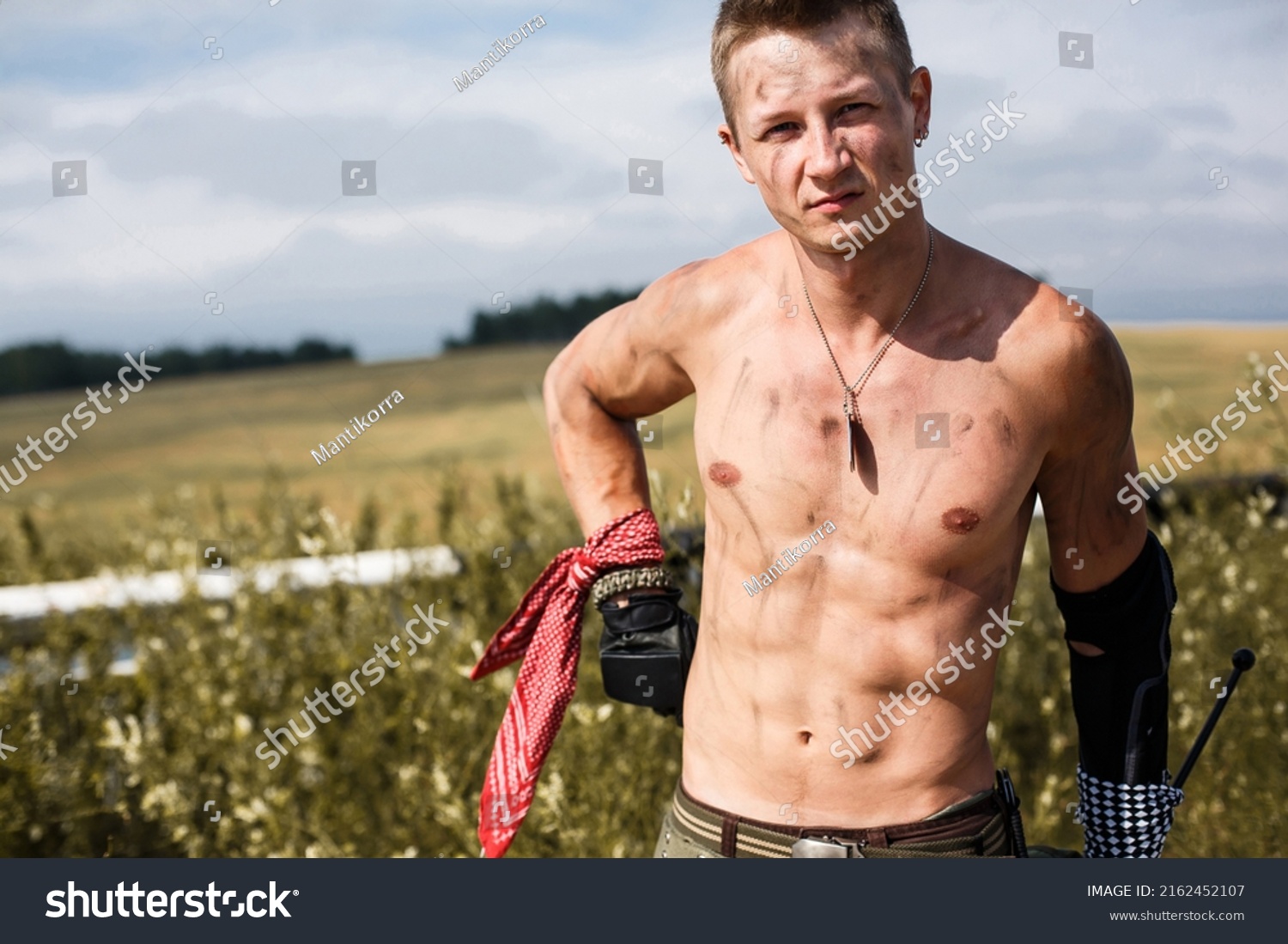 Male Vandal Dirty Naked Torso On Stock Photo Shutterstock