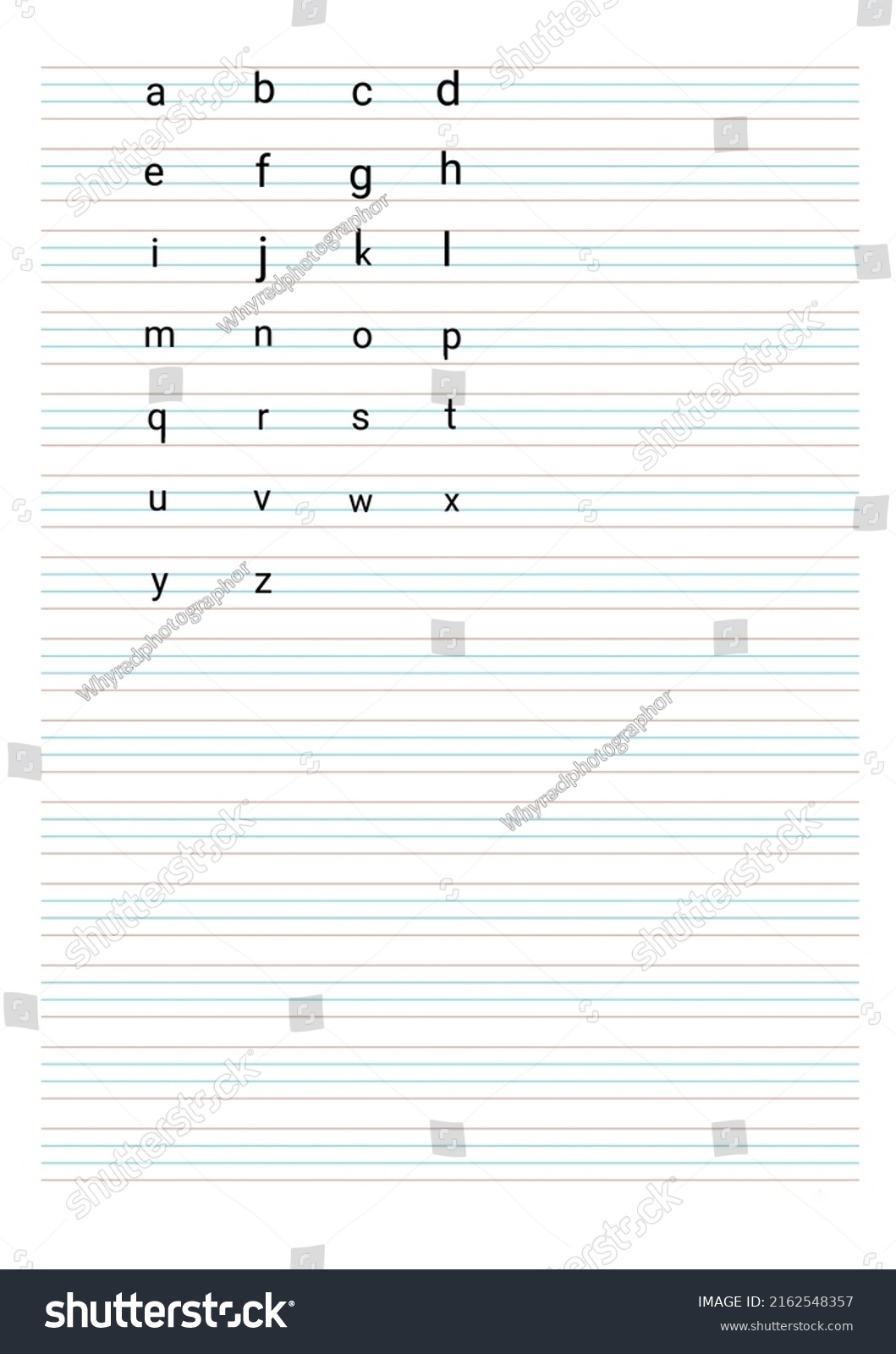 english-alphabets-4-line-how-write-stock-illustration-2162548357-shutterstock