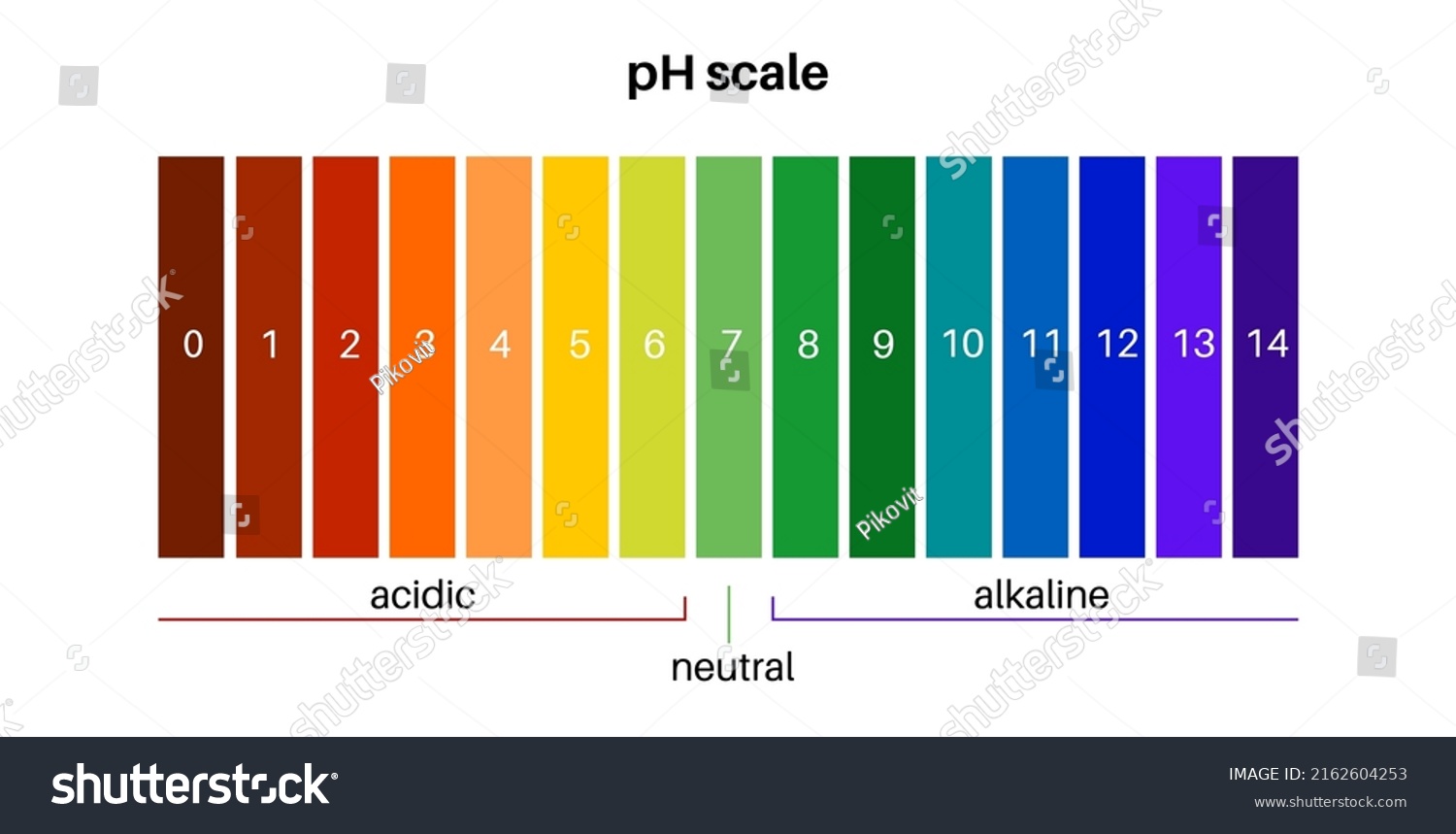 Ph Scale Diagram Measure How Acidic Stock Vector (Royalty Free ...