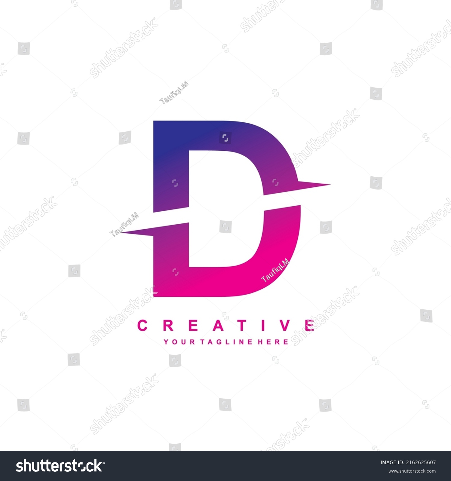 Red Letter D Logo Design Luxury Stock Vector (Royalty Free) 2162625607 ...