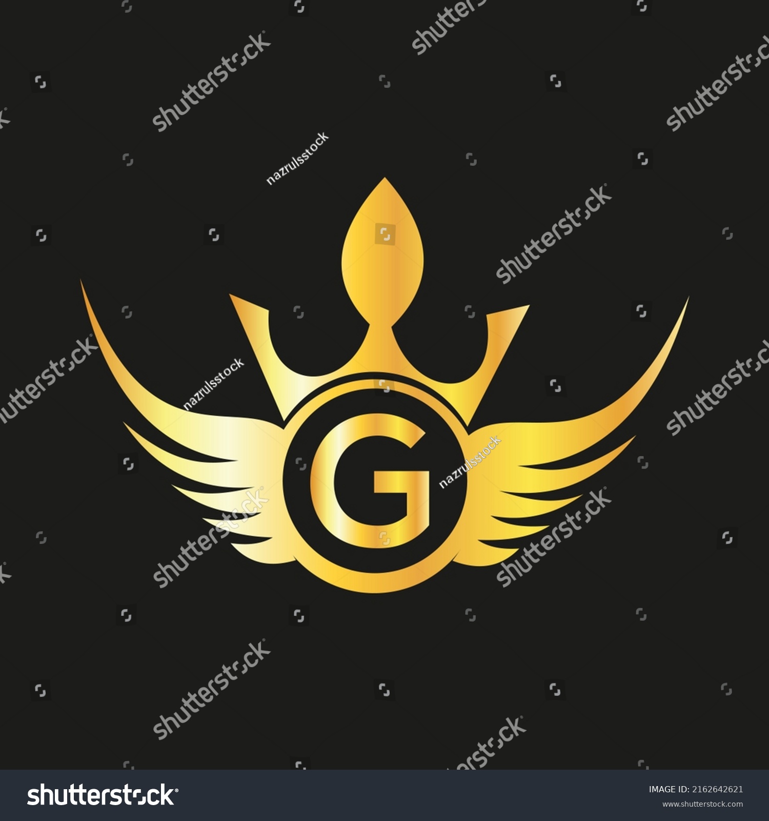 Letter G Queen Logo Design Vector Stock Vector (Royalty Free ...