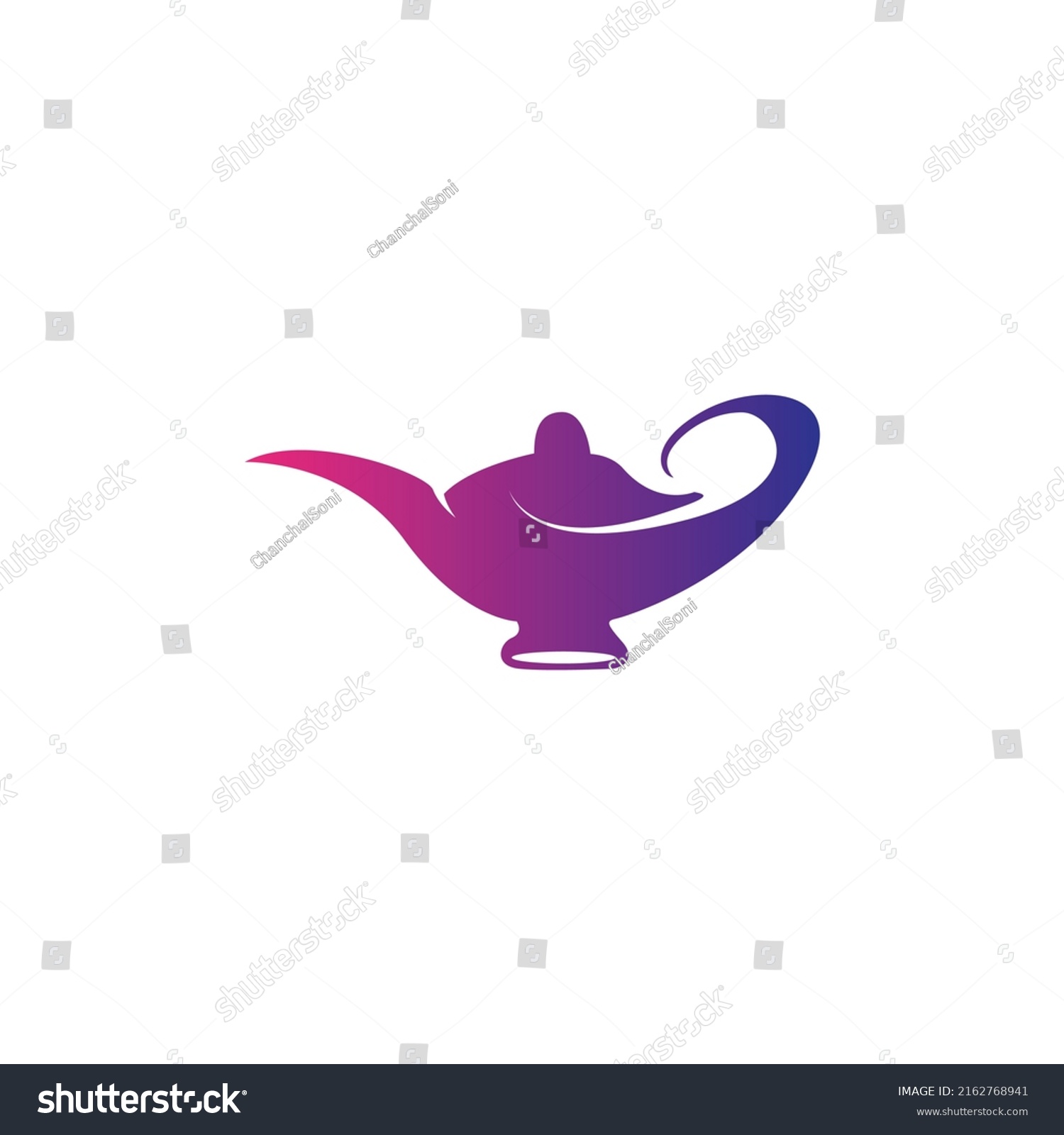 Magic Lamp Logo Design Vector Stock Vector (Royalty Free) 2162768941 ...