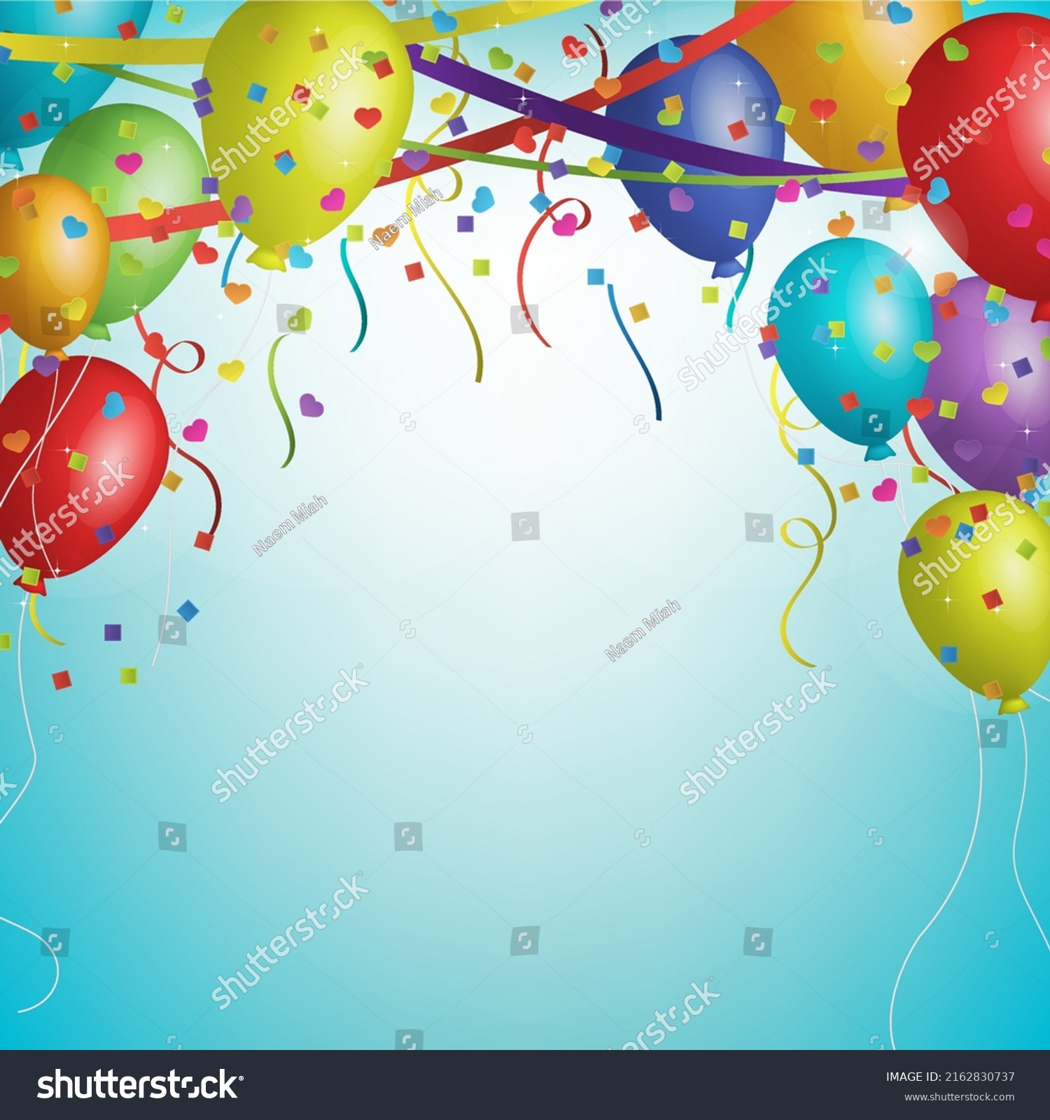 Happy Birthday Text Realistic Balloon Vector Stock Vector (Royalty Free ...