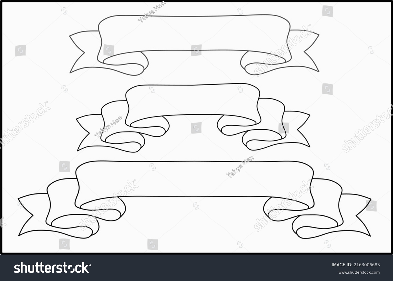 Illustration Set Banner Ribbons Text Banner Stock Vector (Royalty Free ...