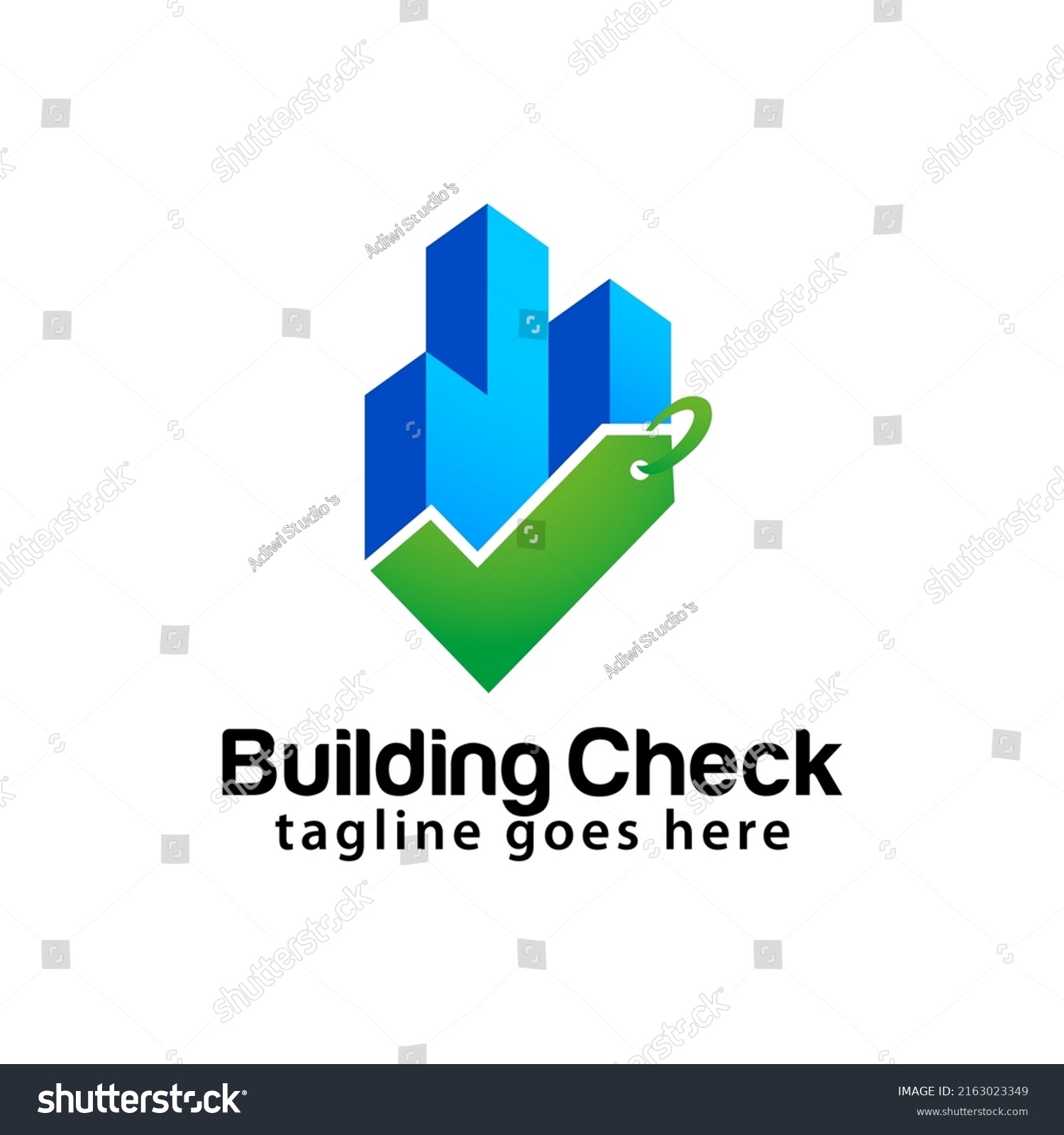 Building Inspection Logo Design Template Stock Vector (Royalty Free ...