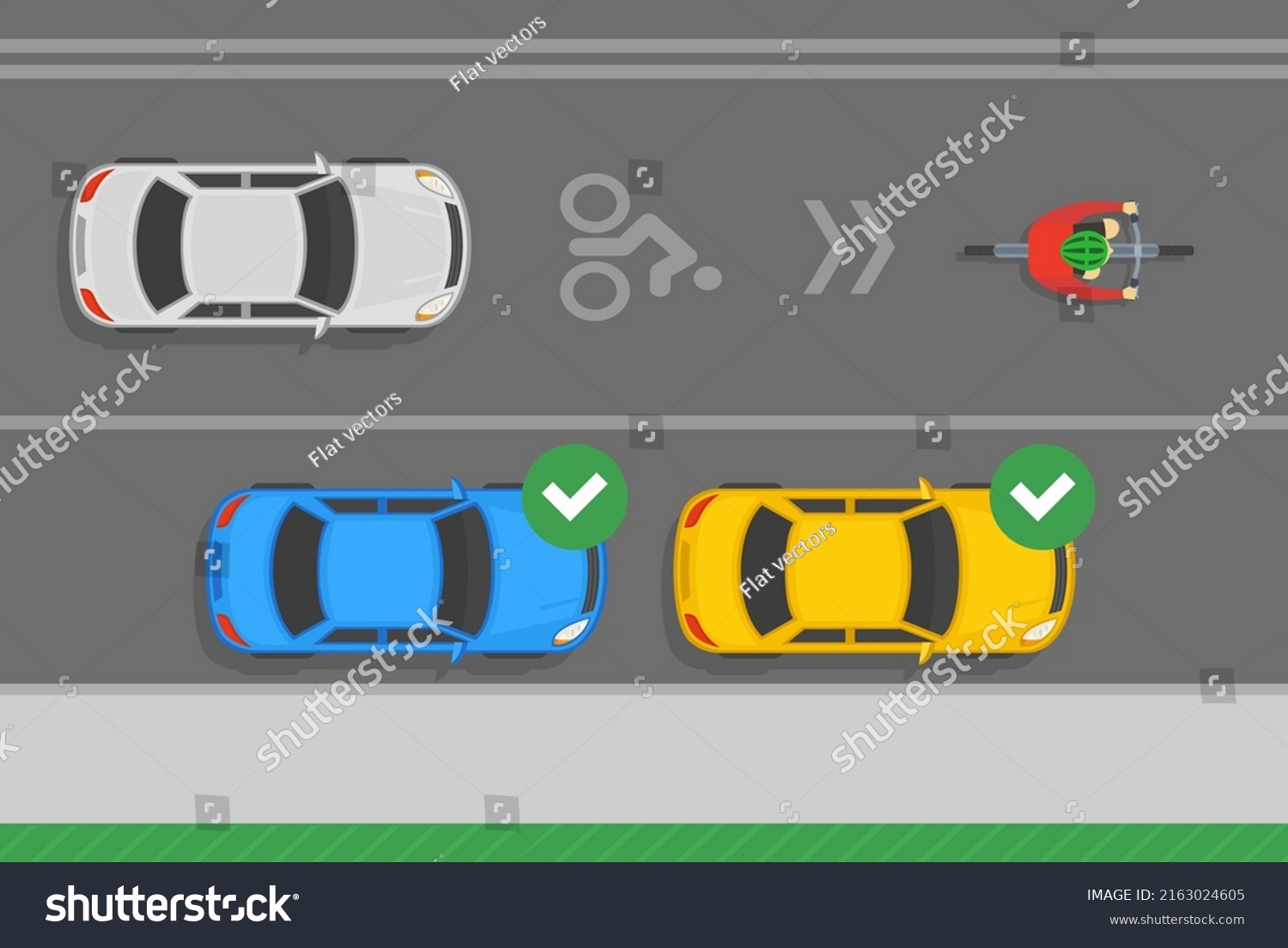 Outdoor Parking Rules Tips Riding Bicycle Stock Vector (Royalty Free ...