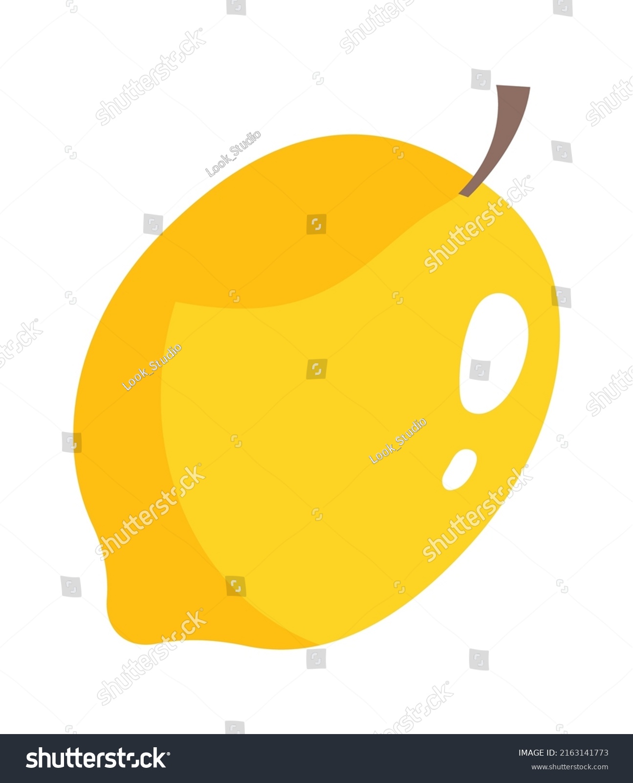 Lemon Fruit Icon Vector Illustration Stock Vector Royalty Free 2163141773 Shutterstock 2389