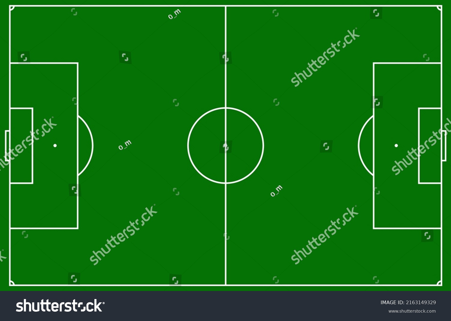 Soccer Field Football Pitch Vector Stock Vector (Royalty Free ...