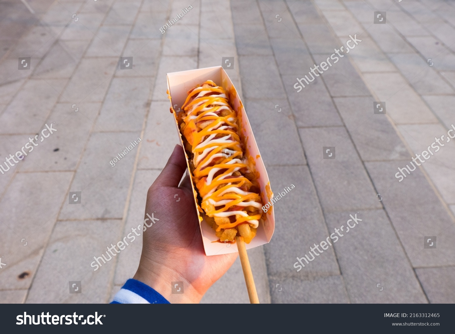 Korean Corn Dog Street Food Korean Stock Photo 2163312465 | Shutterstock