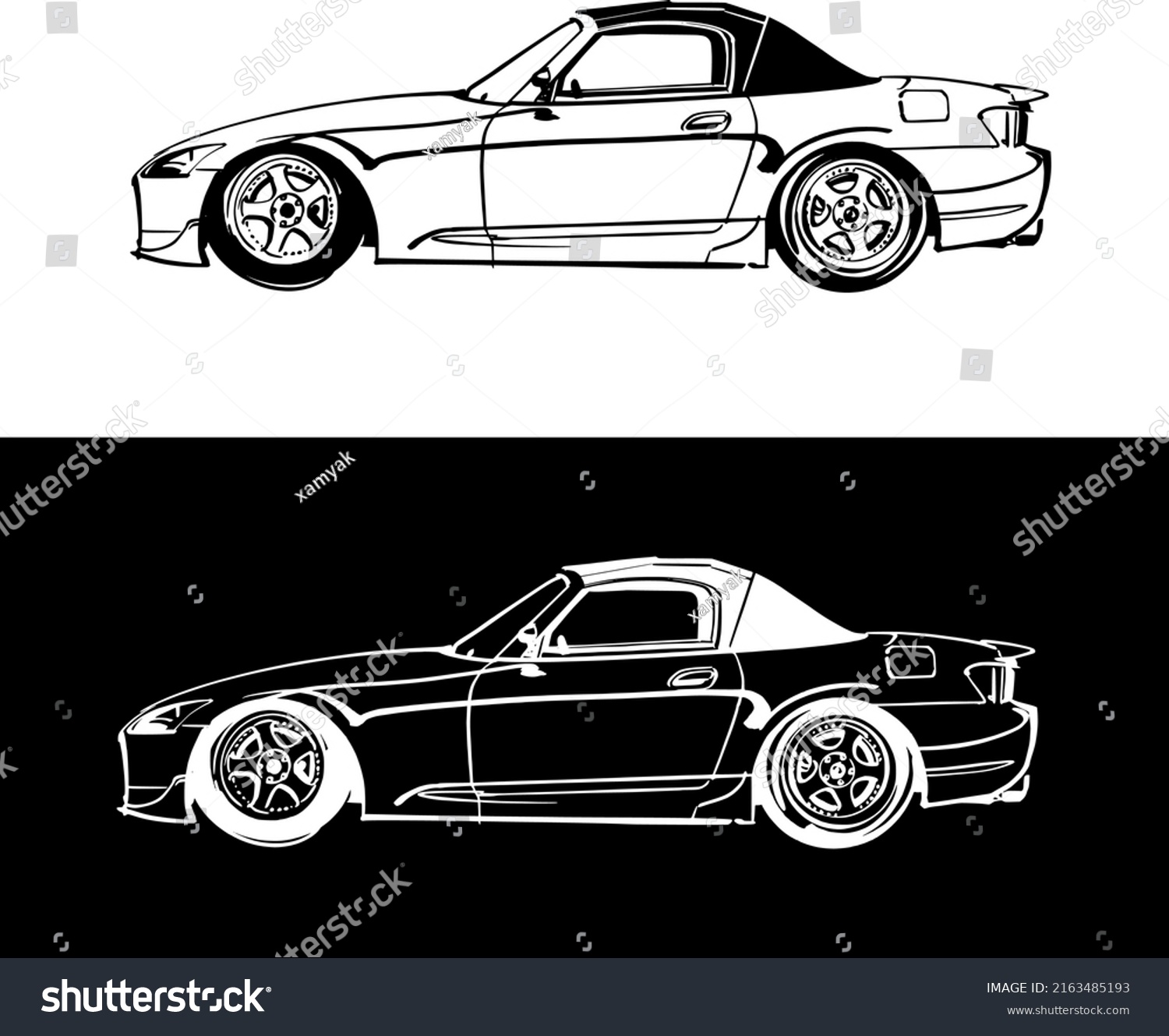 Vector Japan Car Illustration Stock Vector (Royalty Free) 2163485193 ...