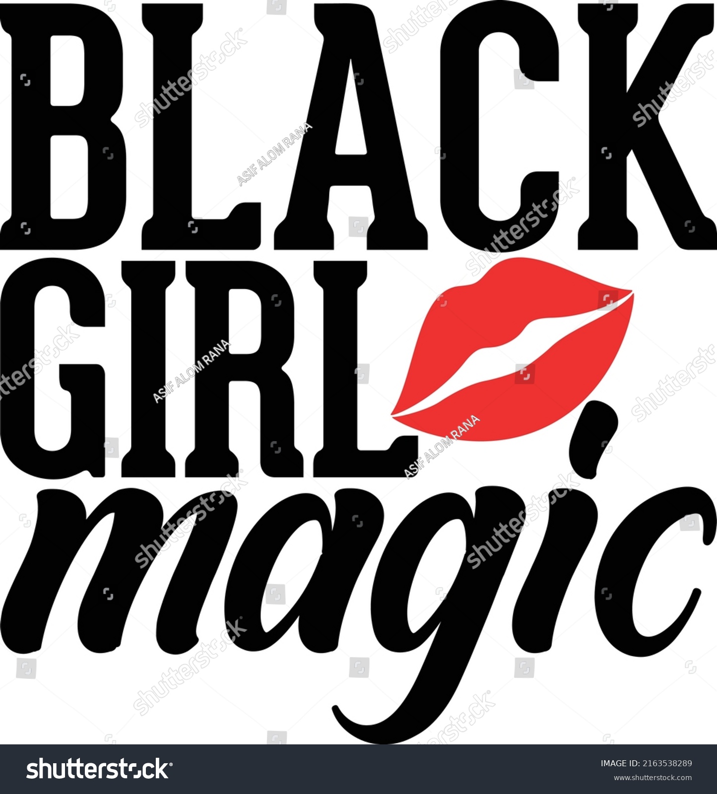 Black Girl Magic Design Vector File Stock Vector (Royalty Free ...