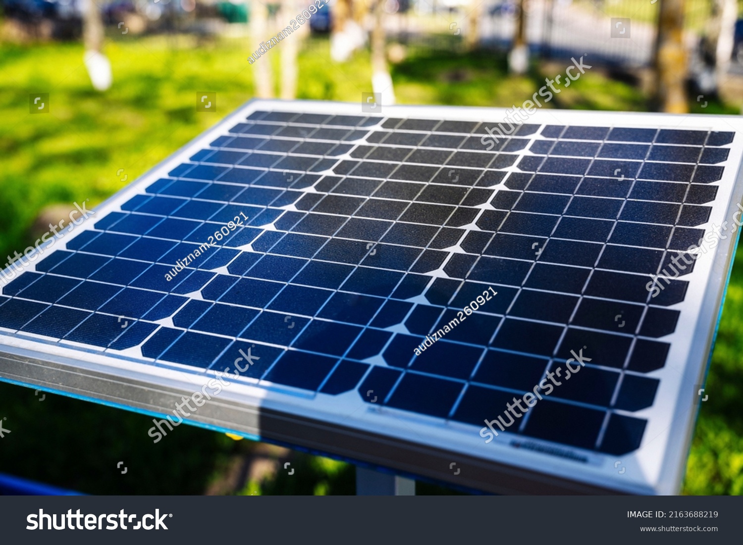 Small Solar Panel Installed Courtyard House Stock Photo 2163688219 small-solar-panel-installed-courtyard-house-stock-photo-2163688219