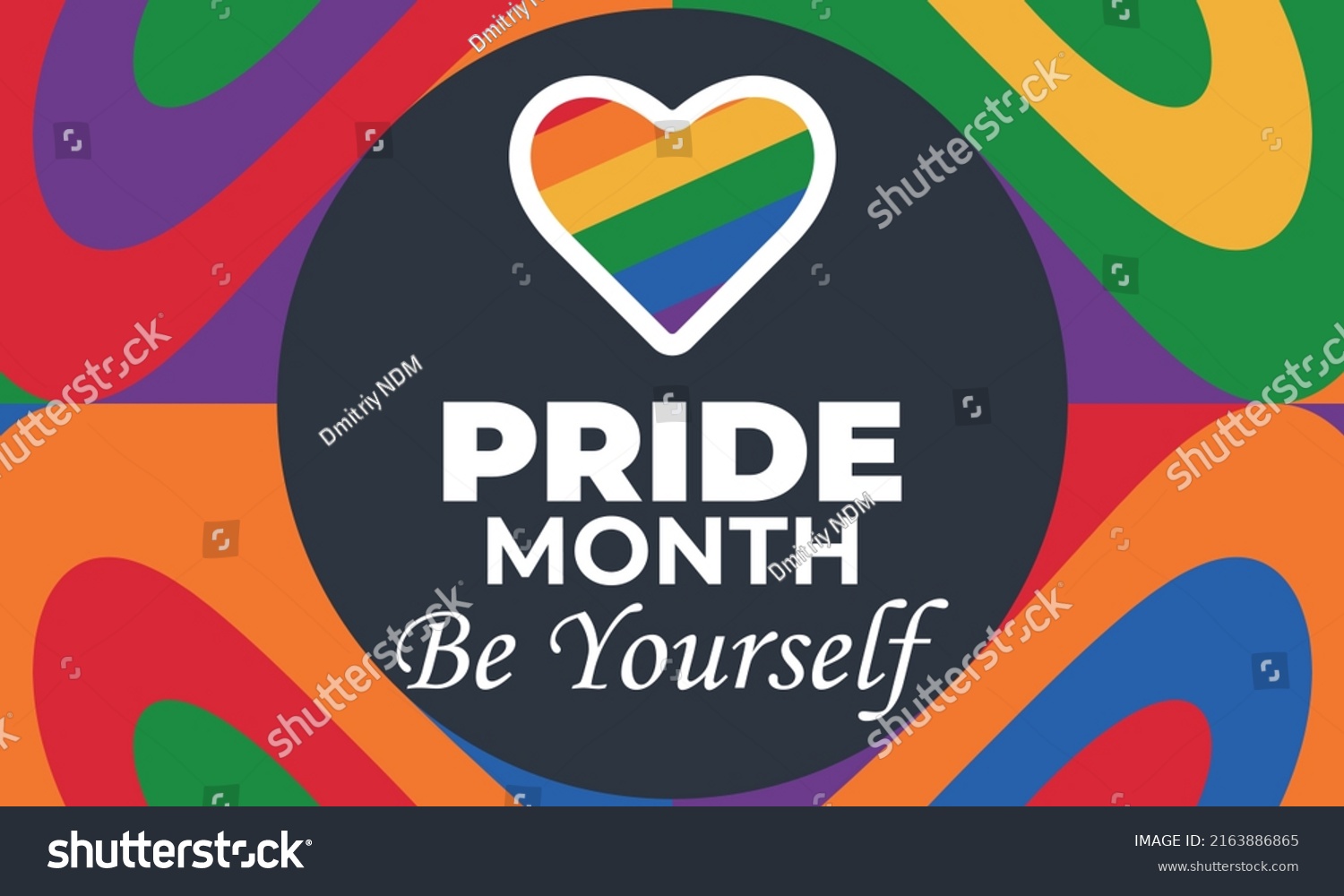 Lgbt Pride Month June Lgbt Flag Stock Vector (Royalty Free) 2163886865