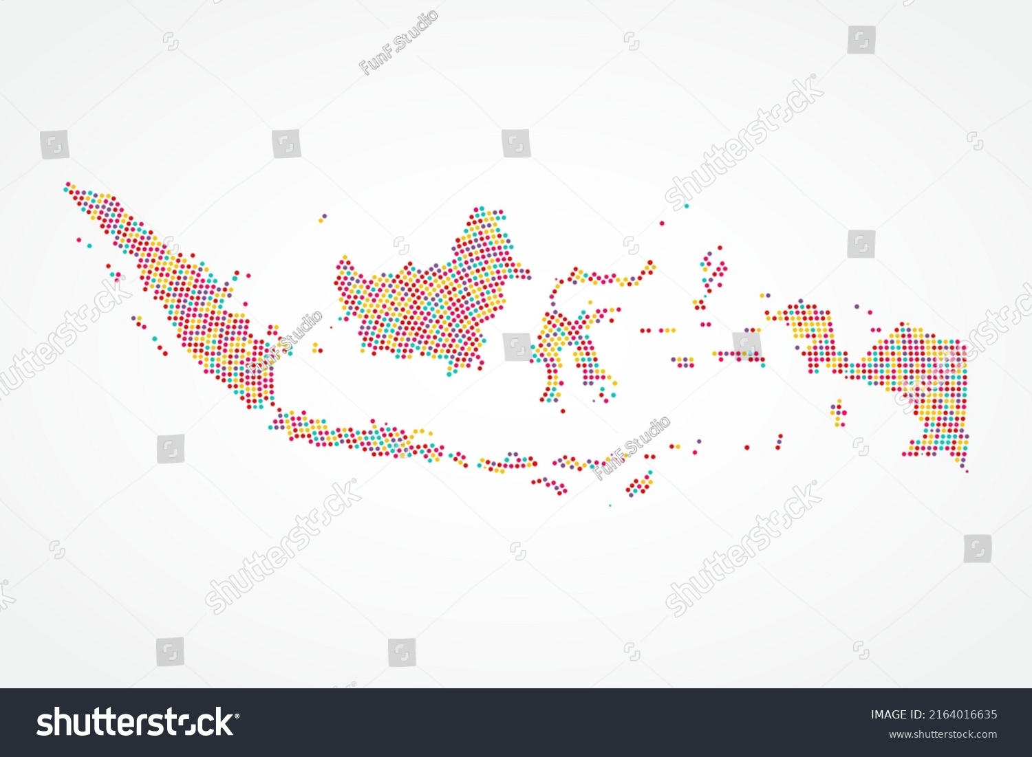 Indonesia Map World Map Vector Template Stock Vector (royalty Free 