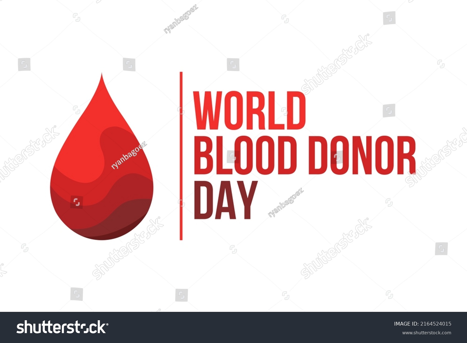 World Blood Donor Day Poster Background Stock Vector (Royalty Free ...