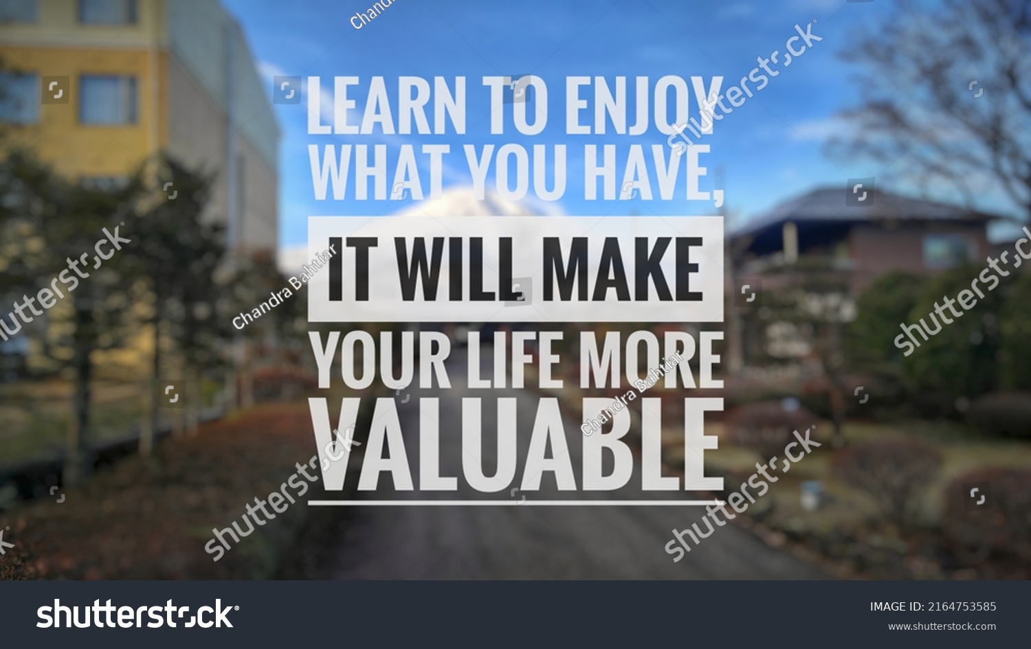 Motivation Quotes Learn Enjoy What You Stock Photo 2164753585 ...