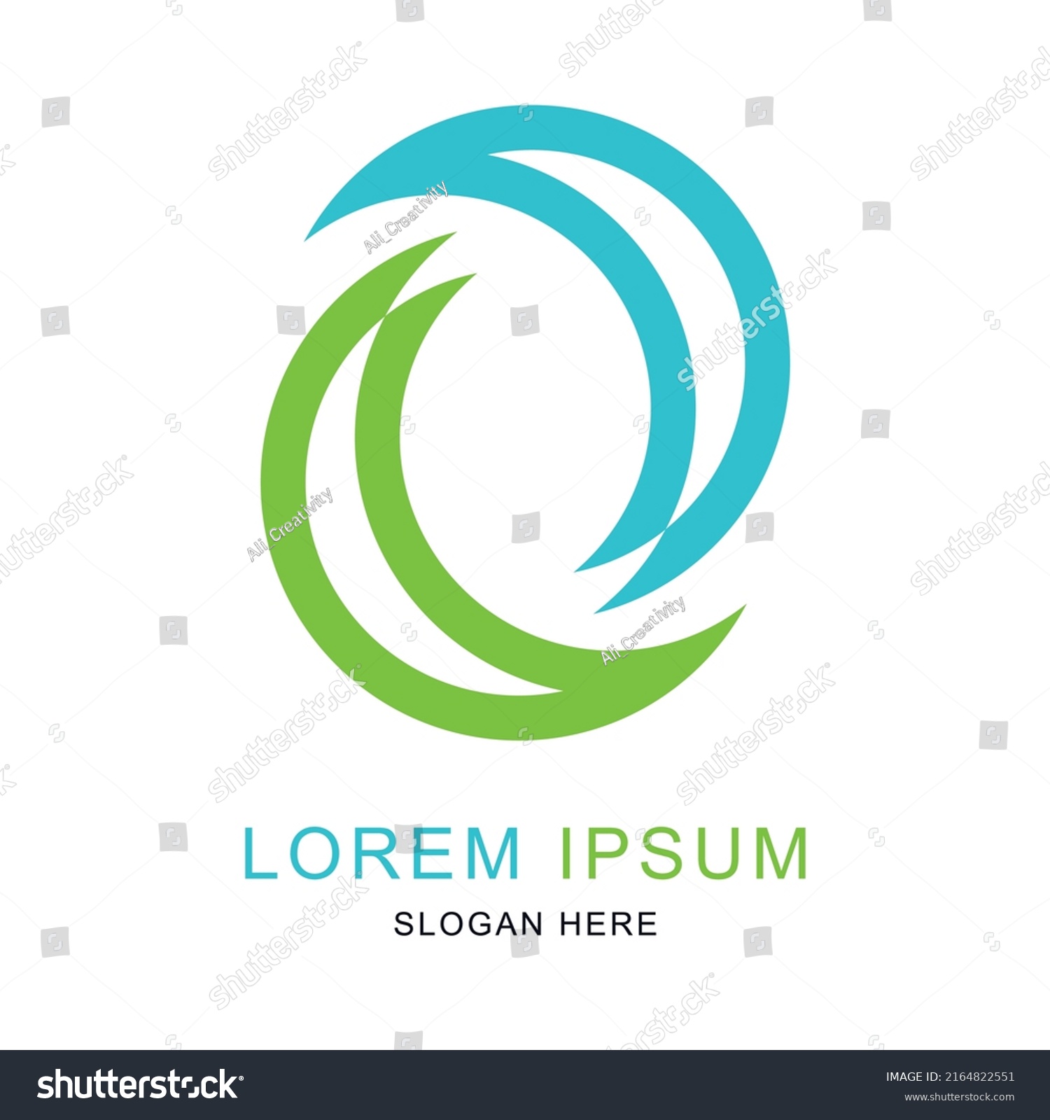 Spiral Logo Abstract Scythe Logo Logo Stock Vector (Royalty Free ...