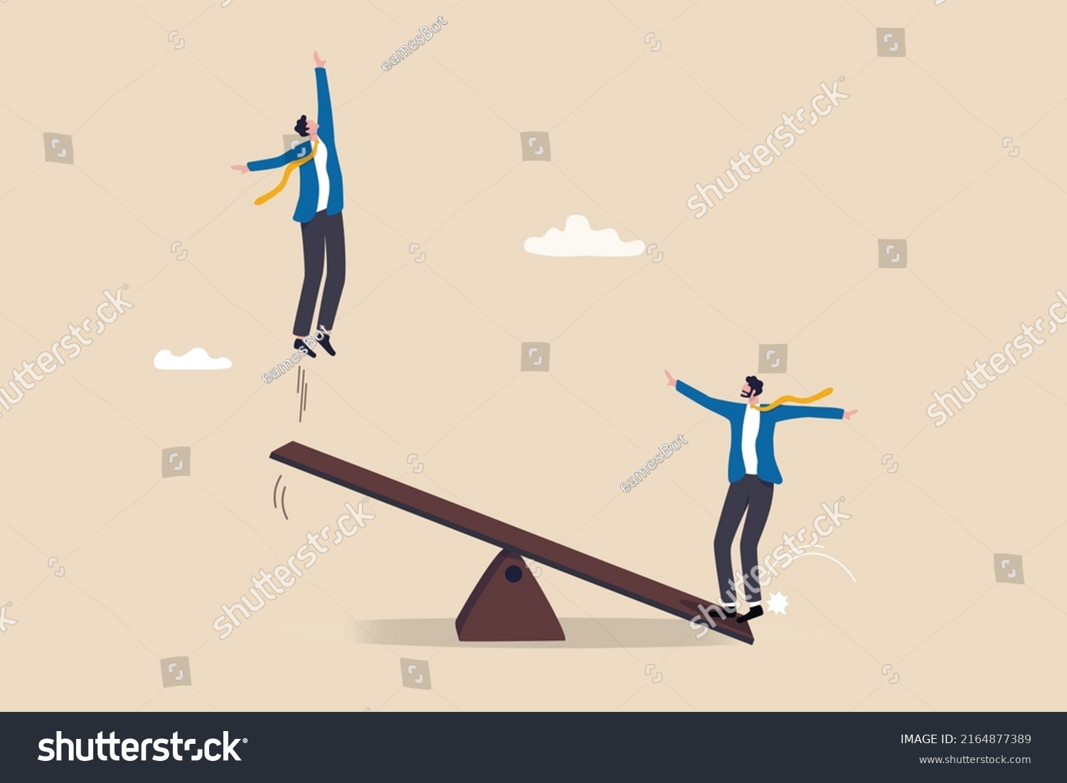 Manager Support Effort Help Partner Reaching Stock Vector (Royalty Free ...