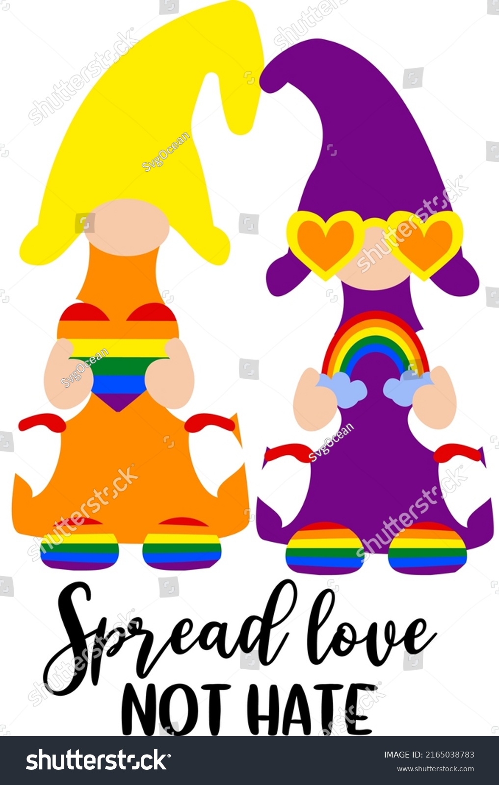 spread-love-not-hate-lettering-pride-stock-vector-royalty-free