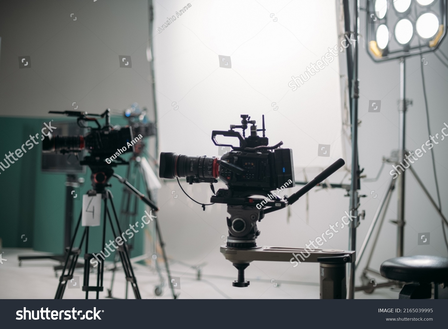 Professional Film Video Camera On Set Stock Photo 2165039995 | Shutterstock