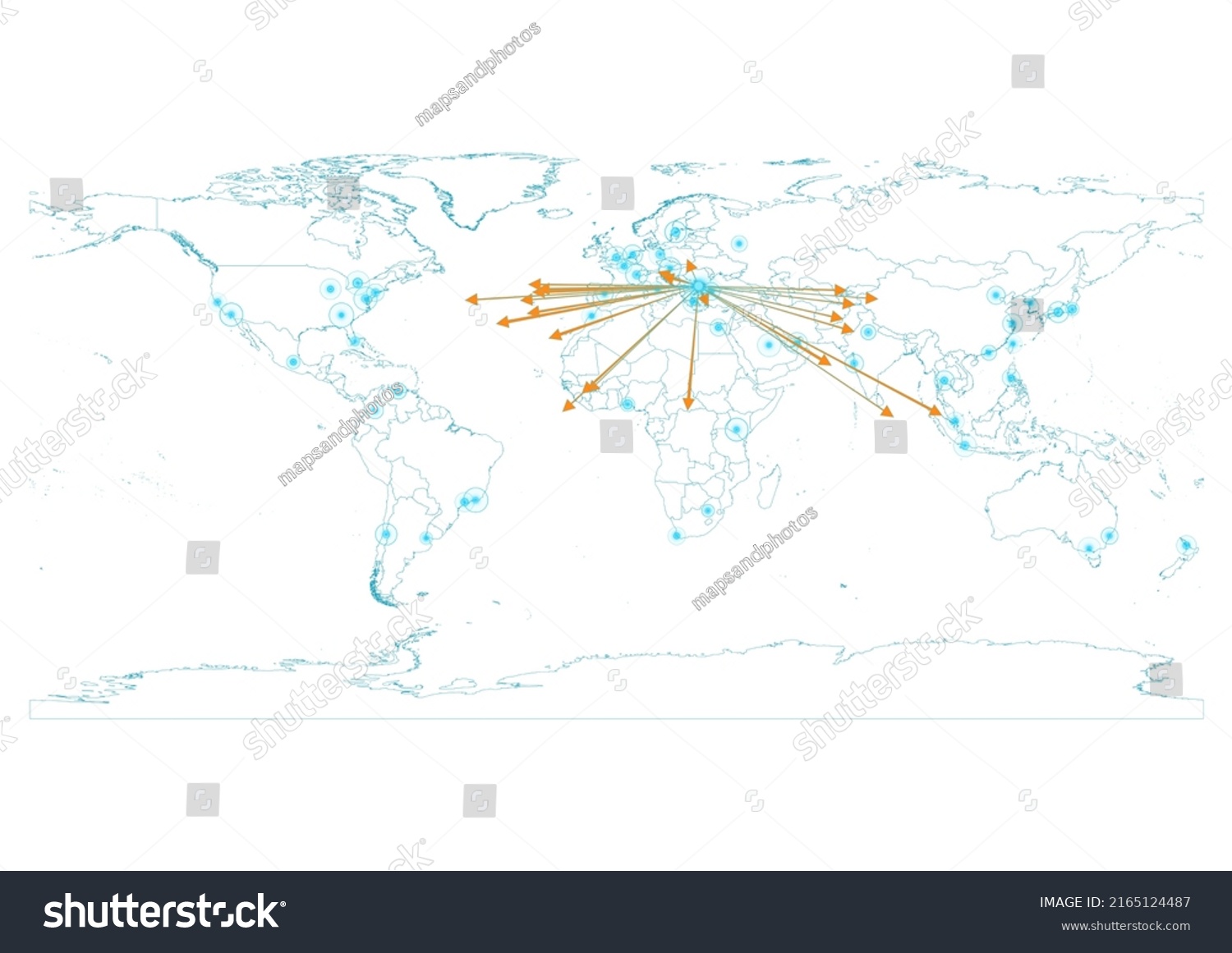 Export Concept Map Bulgaria Vector Bulgaria   Stock Vector Export Concept Map For Bulgaria Vector Bulgaria Map On White Background Suitable For Export 2165124487 