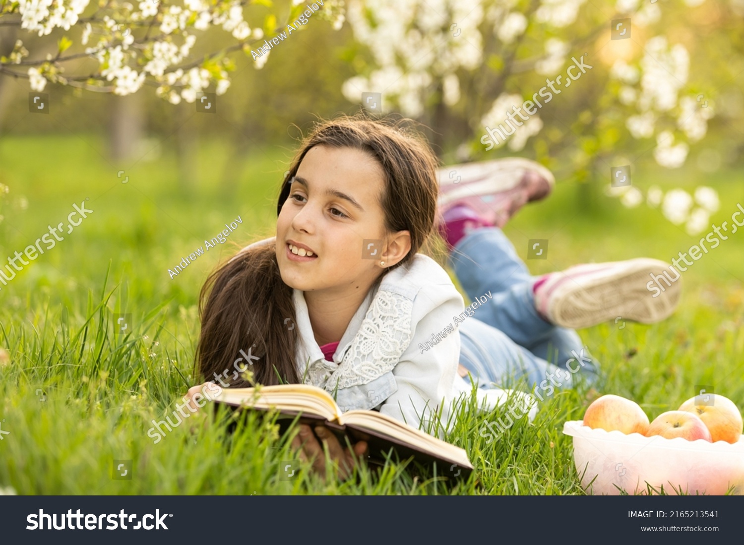 Little Girl Bible Garden Stock Photo 2165213541 Shutterstock Little Girl Bible Garden Stock Photo 2165213541 Shutterstock