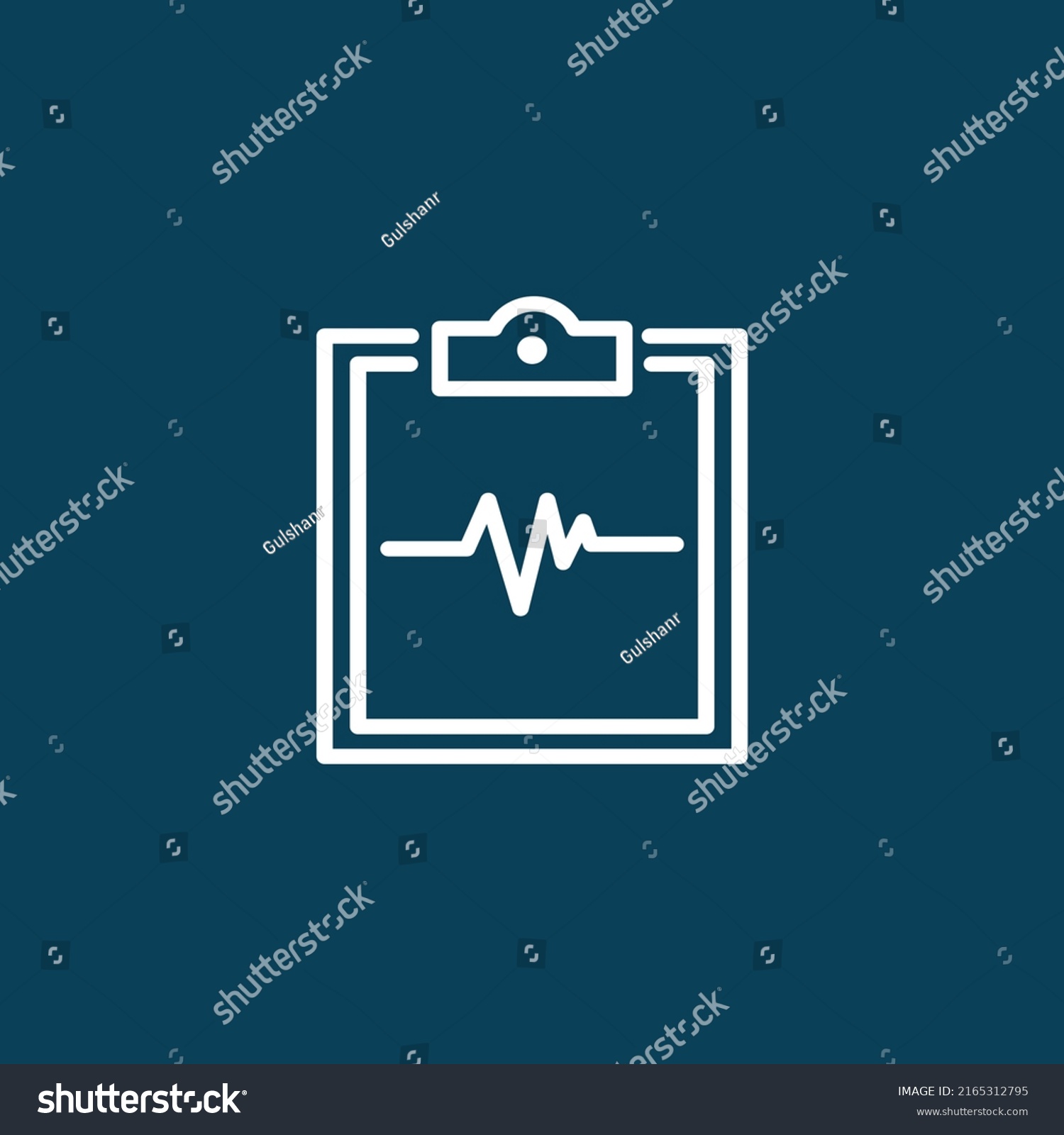 Medical Notepad Health Healthcare Vector Icon Stock Vector (Royalty ...