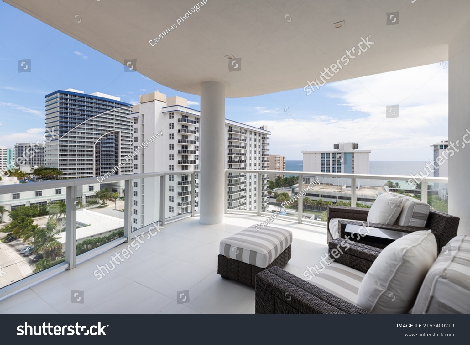 Balcony View City Stock Photo 2165400219 | Shutterstock