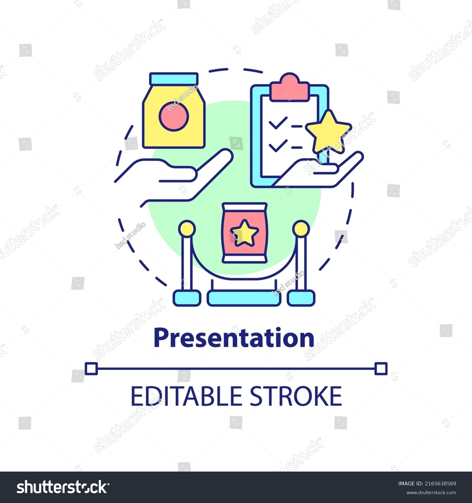 Presentation Concept Icon Sales Process Abstract Stock Vector Royalty