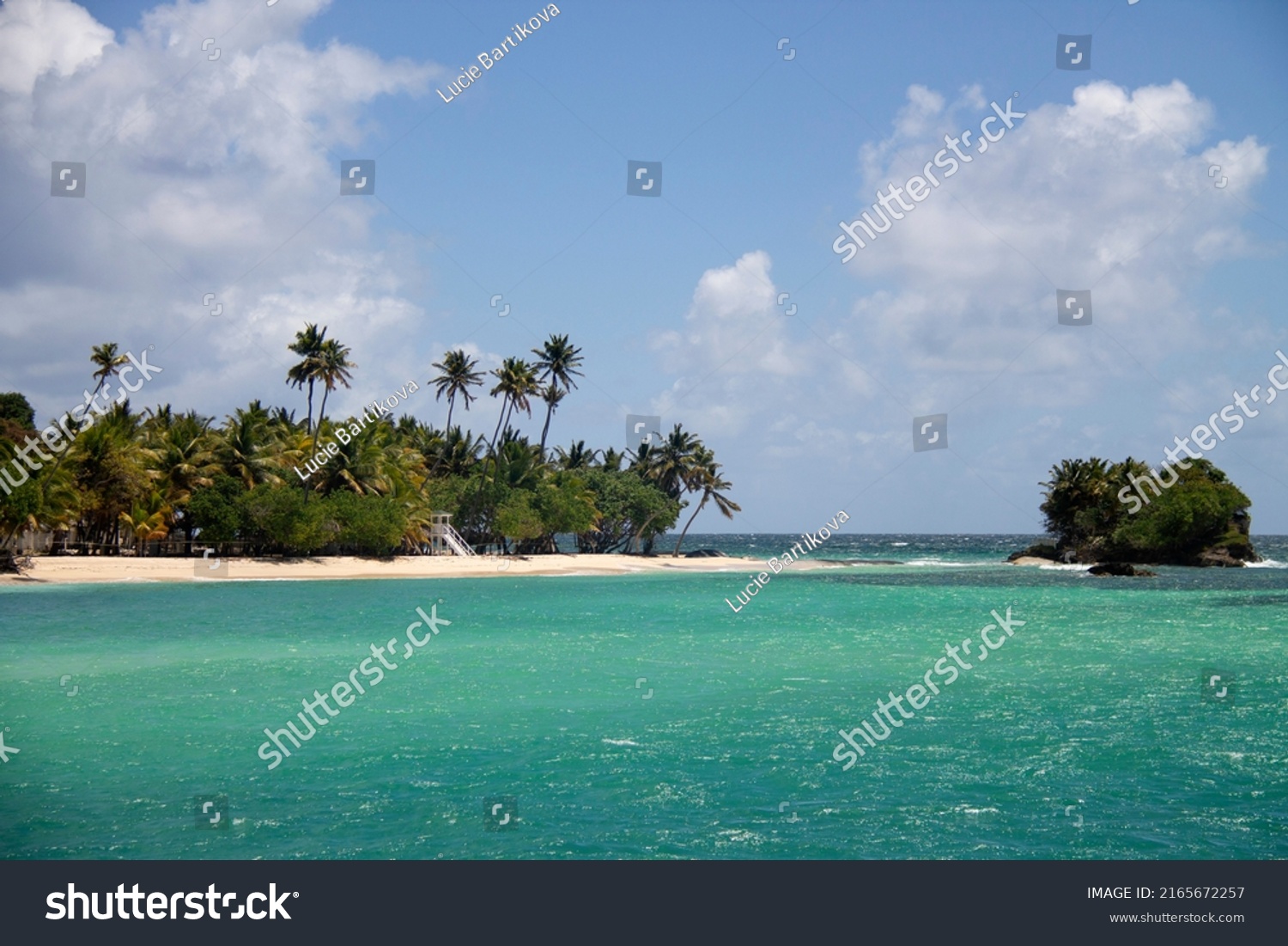 Cayo Levantado Bacardi Island Dominican Republic Stock Photo 2165672257 ...