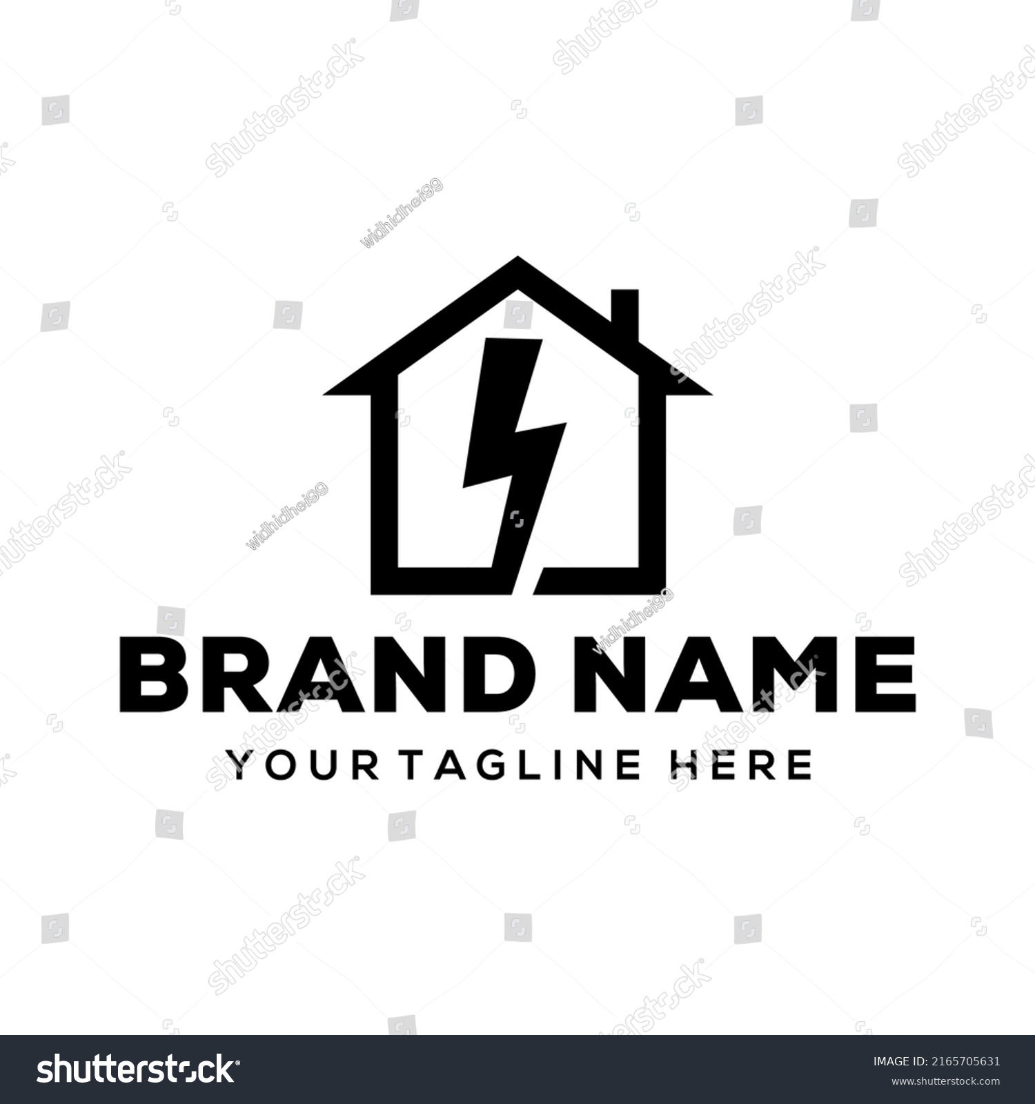 Home Electrical Logo Design Creative Stock Vector (Royalty Free ...