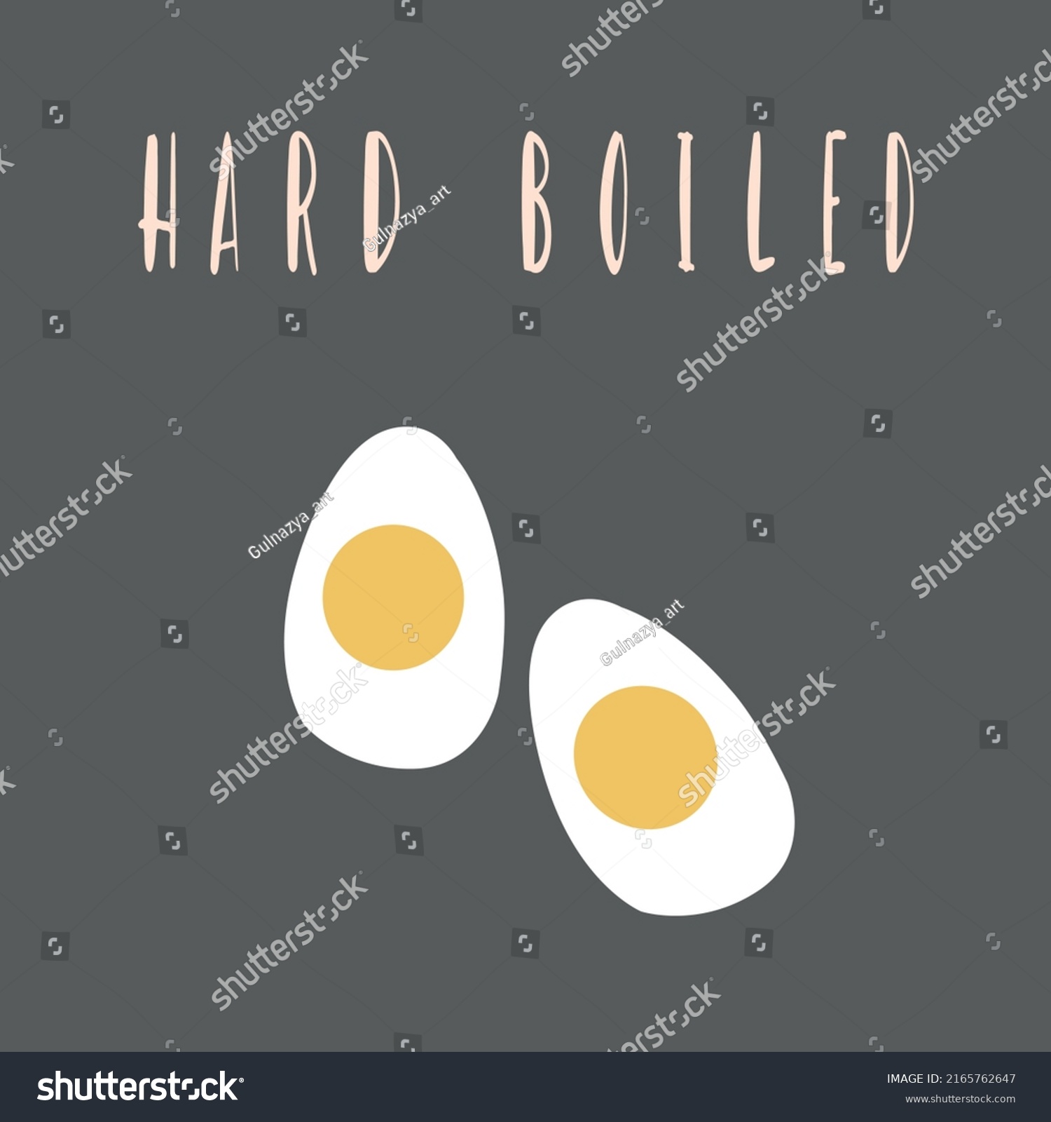 Hard Boiled Egg Vector Design Illustration Stock Vector (Royalty Free