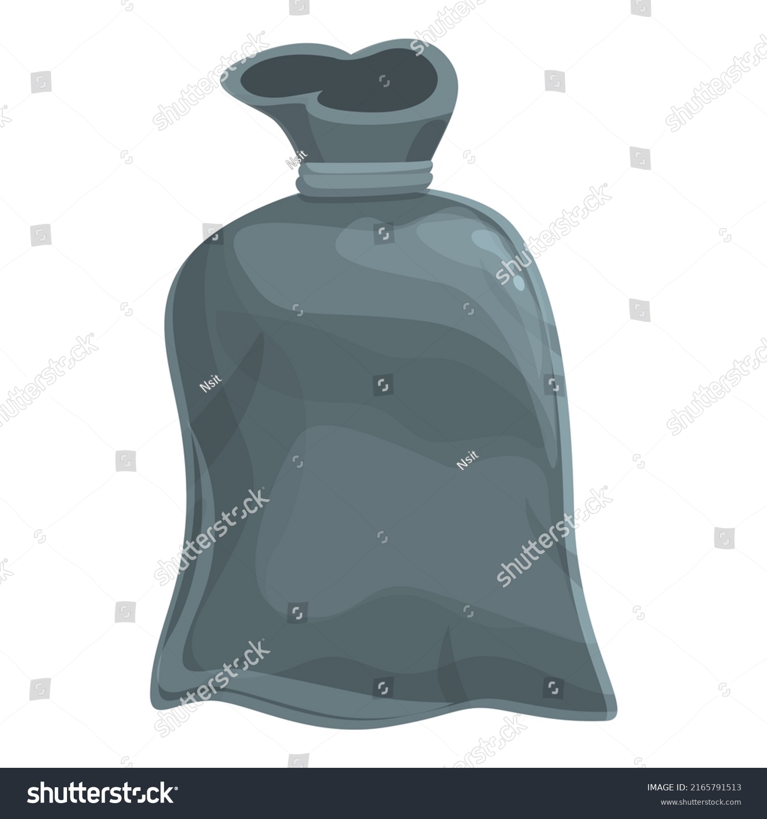 Trash Bag Container Icon Cartoon Vector Stock Vector Royalty Free Shutterstock