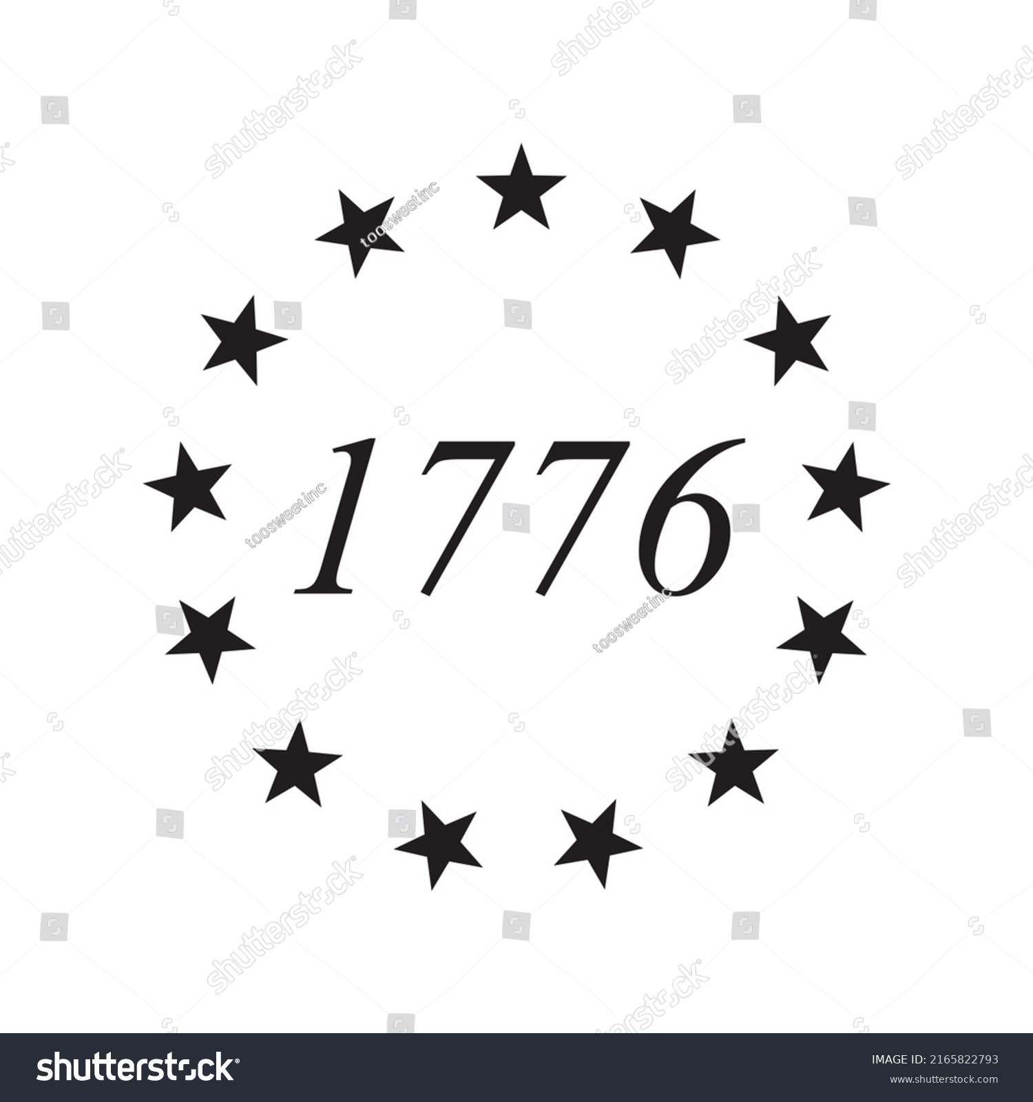 1776 Stars Colonies Usa American Stock Illustration 2165822793 ...