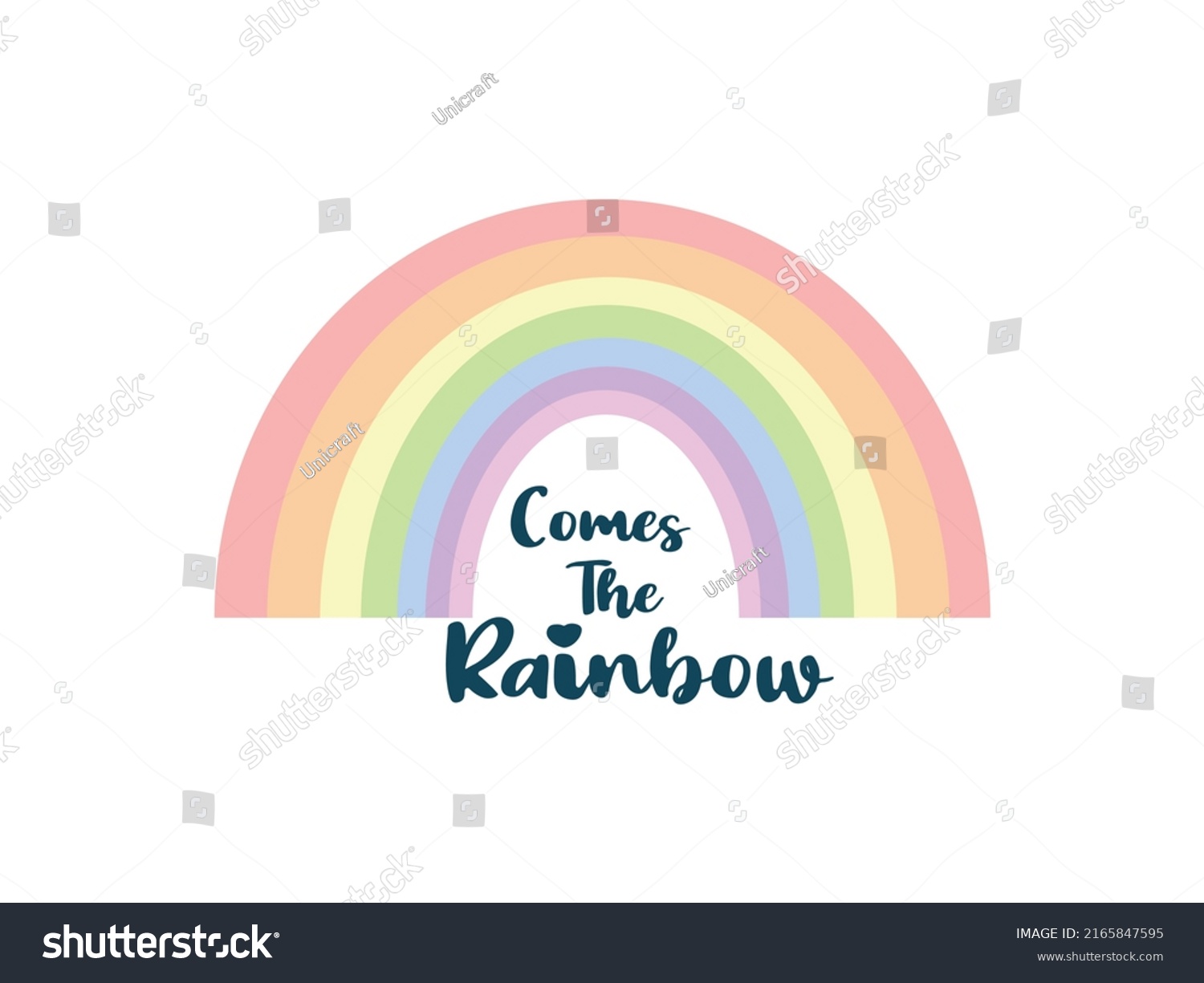 Boho Rainbow Icon Vector Illustration Cute Stock Vector (Royalty Free ...