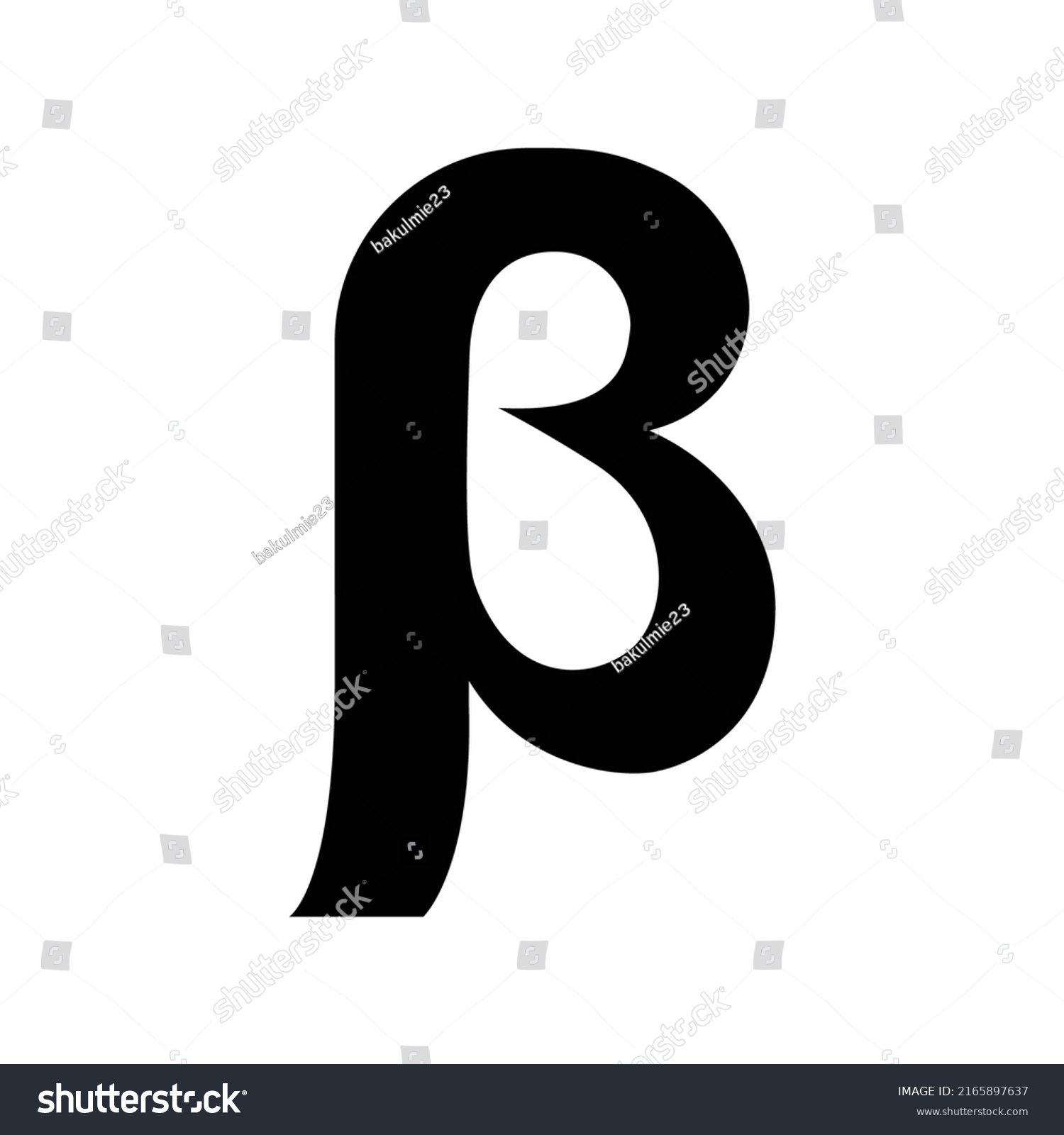 Beta Symbols Icon Vector Design Template Stock Vector (Royalty Free ...