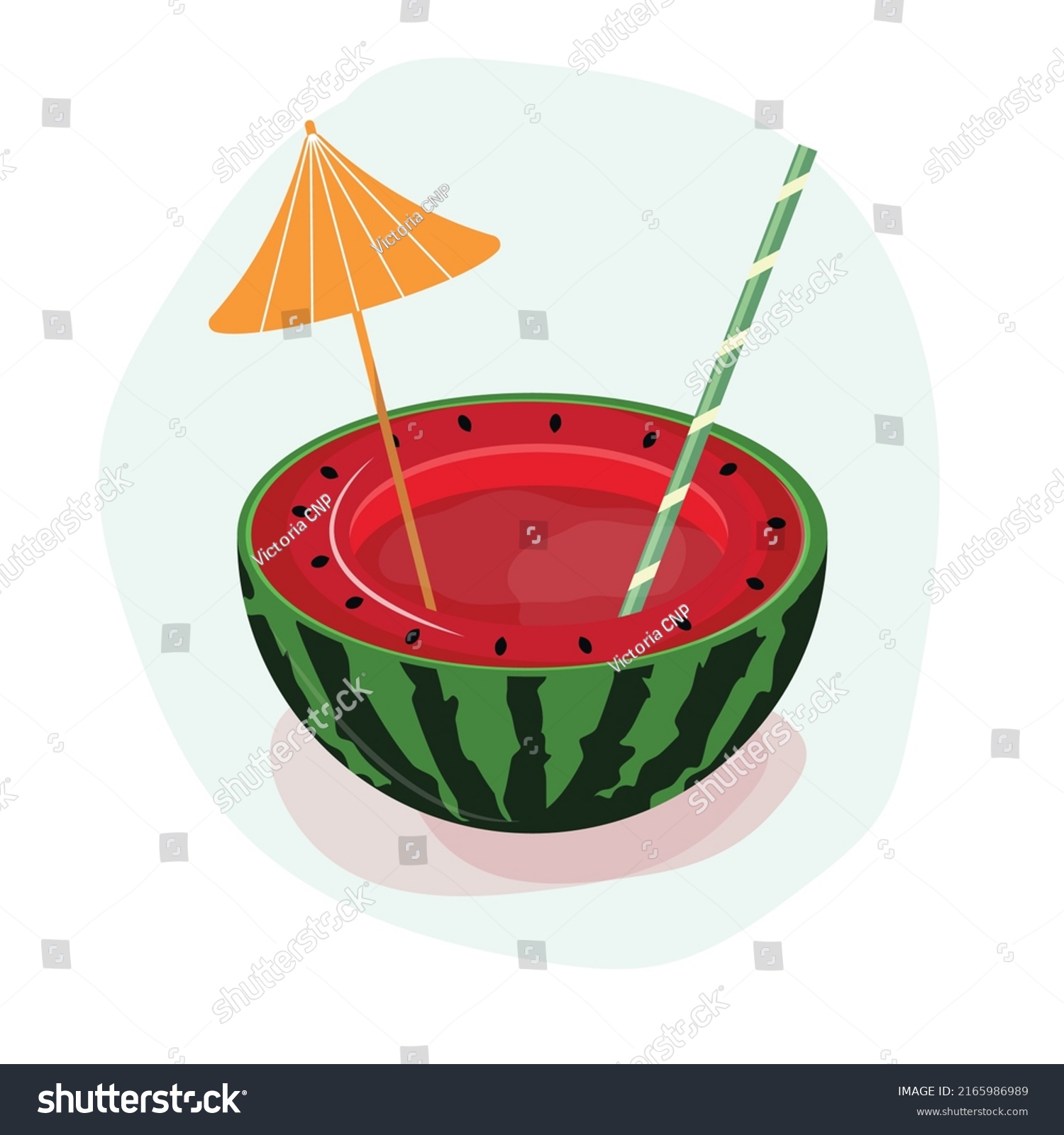 Design Template Banner Poster Icons Watermelon Stock Vector Royalty