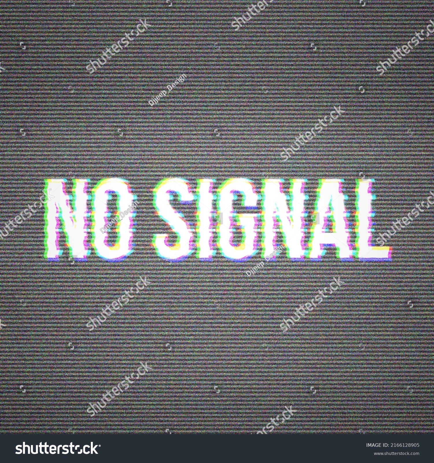 Tv Screen Texture Glitch Text No Stock Illustration 2166128905